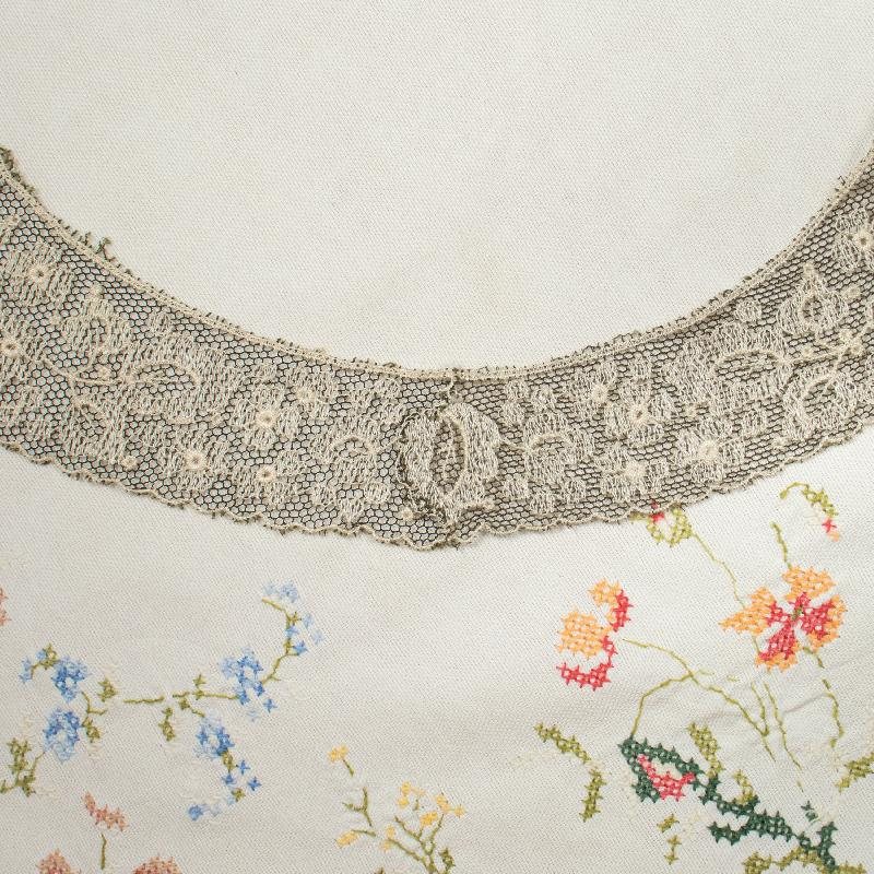 Vintage Mid-Century Handmade Lace Collar from Germany(NA0790)
