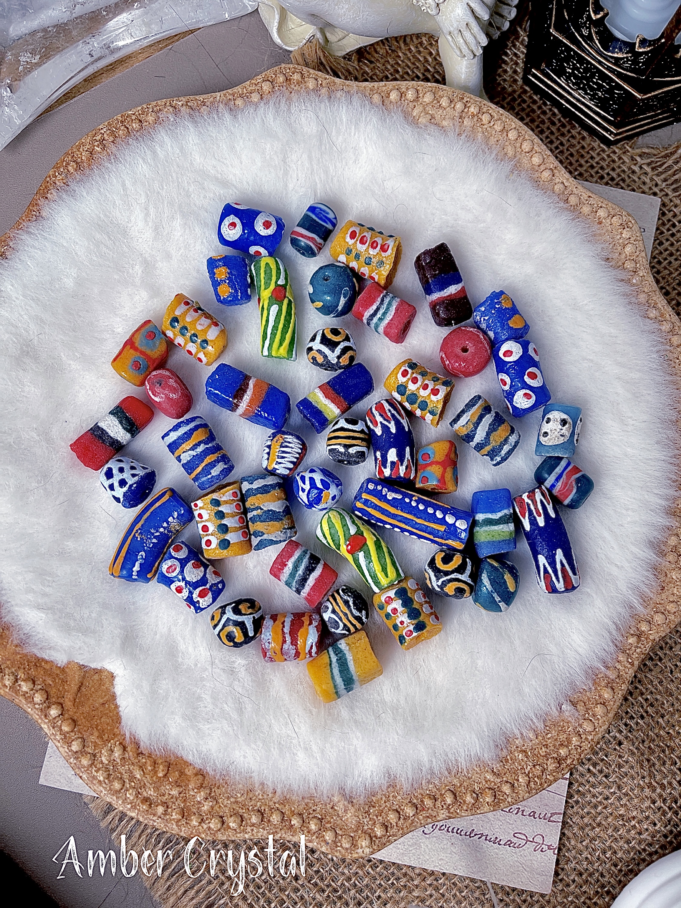 非洲貿易珠古法手繪琉璃 Africa Trade Beads