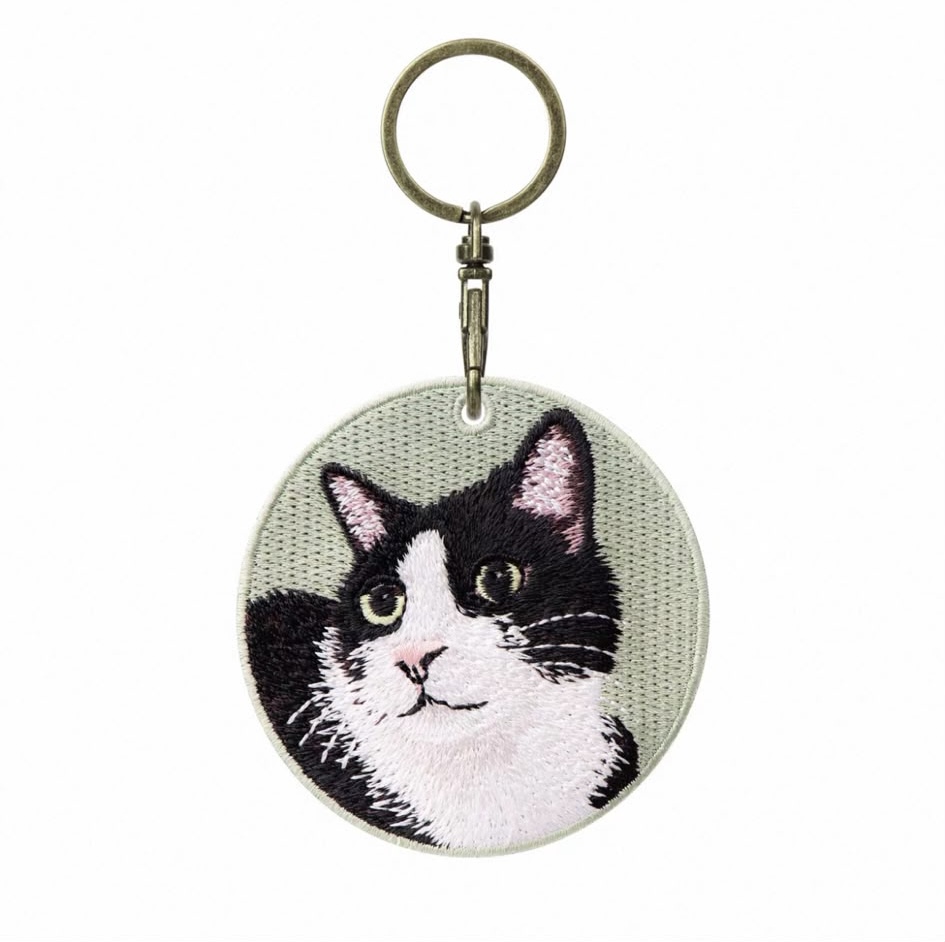【貓類🐈】雙面刺繡吊飾