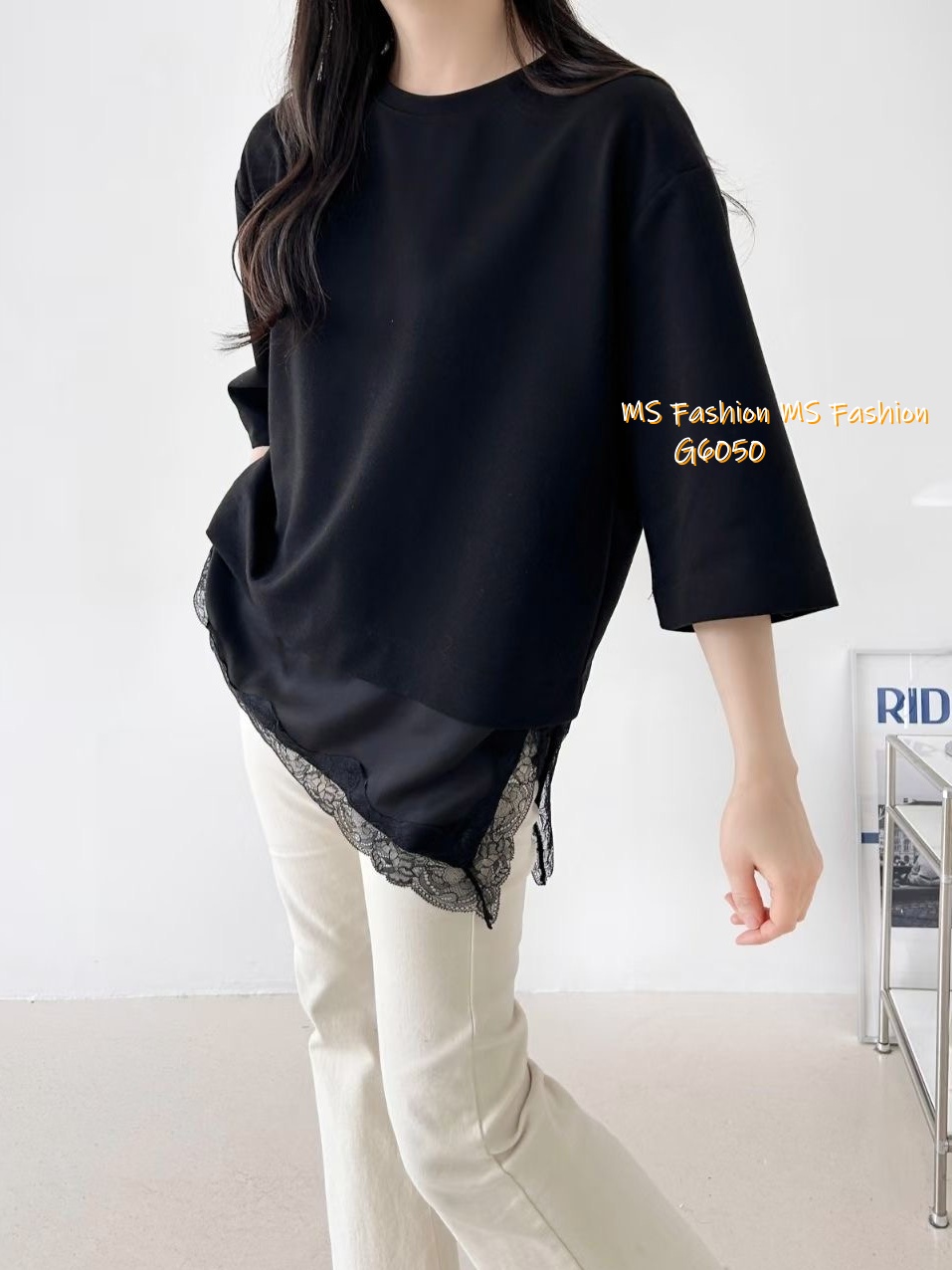 G6050 韓國🇰🇷拼lace腳top