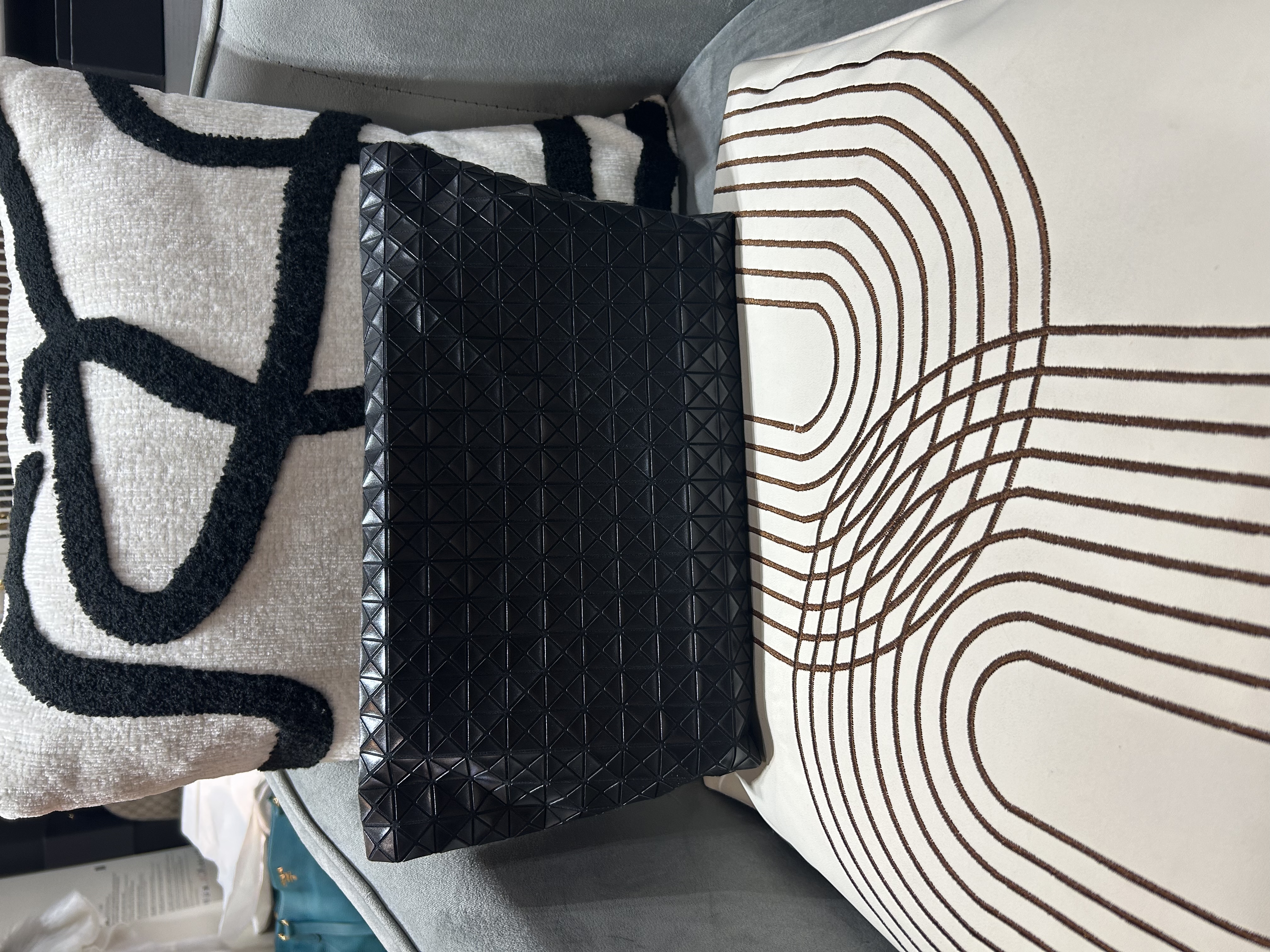 Issey Miyake Bao Bao Fold Clutch Bag Black pouch 100%Authentic, 98%New