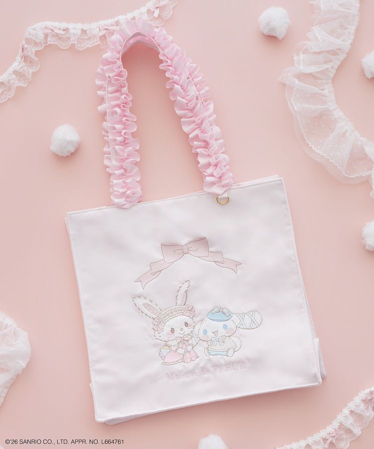 🎀【預訂】Maison de FLEUR × Wish me mell & Cinnamoroll Tote Bag