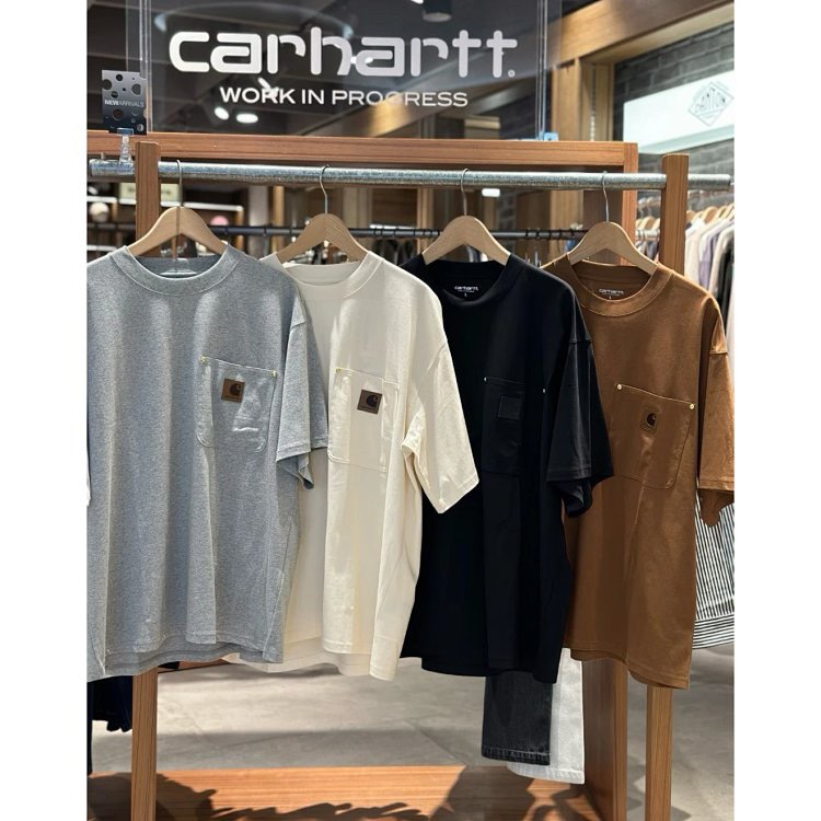 預訂 Car hartt 口袋皮標短袖Tee