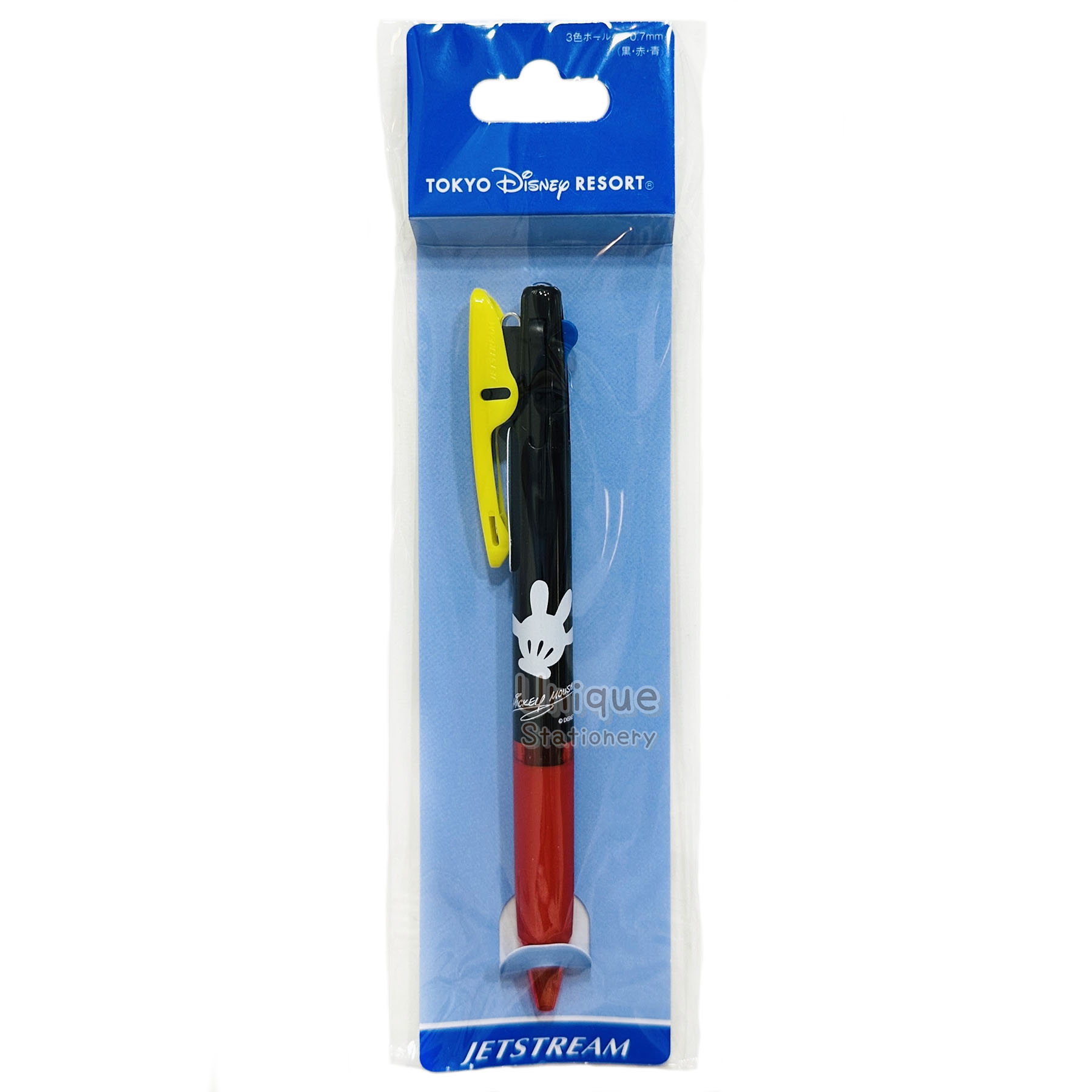 現貨｜【日本 Disney Store 限定】 Mickey Mouse 米奇老鼠 日本製 uni 三菱 Jetstream 0.7mm 3色 原子筆 060197
