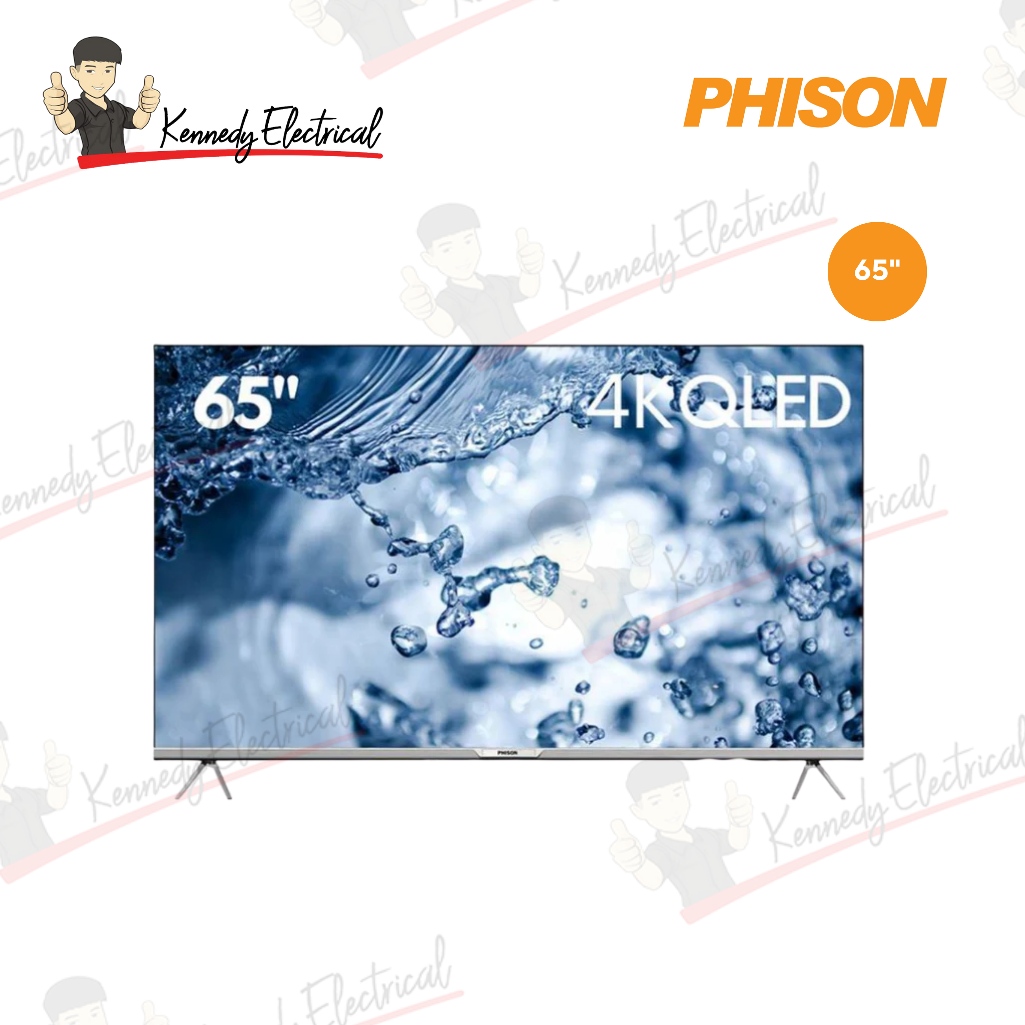 Phison 65" QLED Slim Edge Google TV PTV-Q6550G