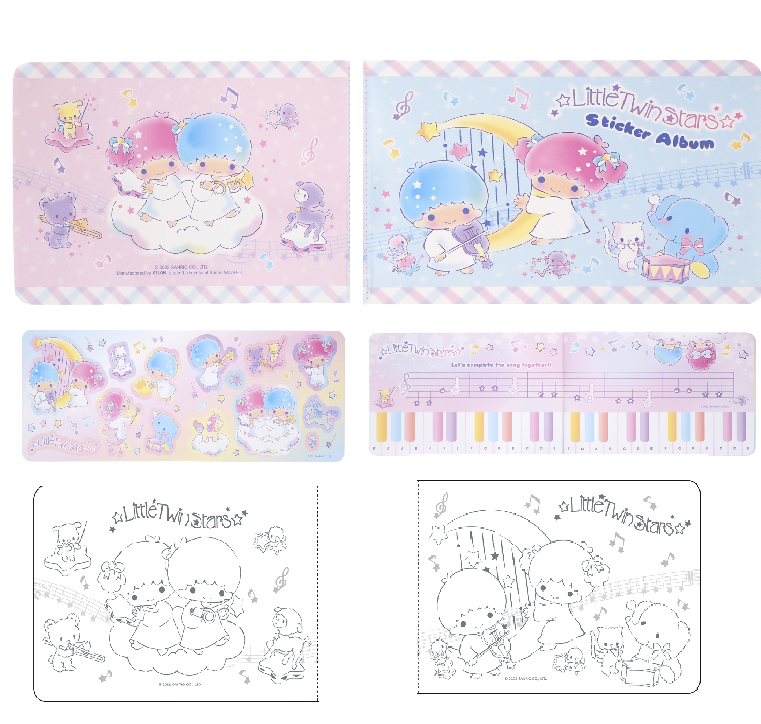 Little Twin Stars 貼紙簿連貼紙