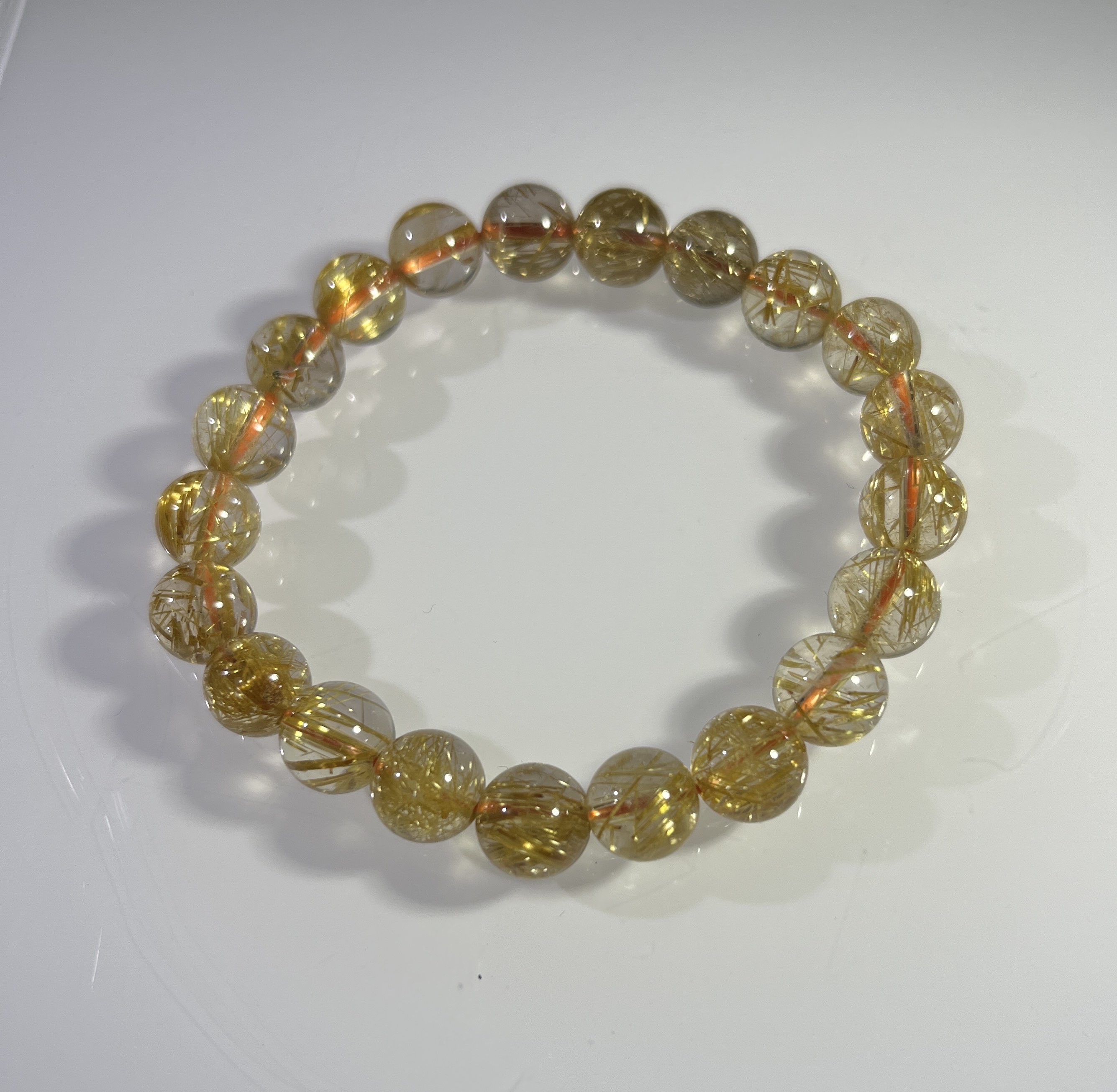 高品質冰透體金鈦晶 9mm