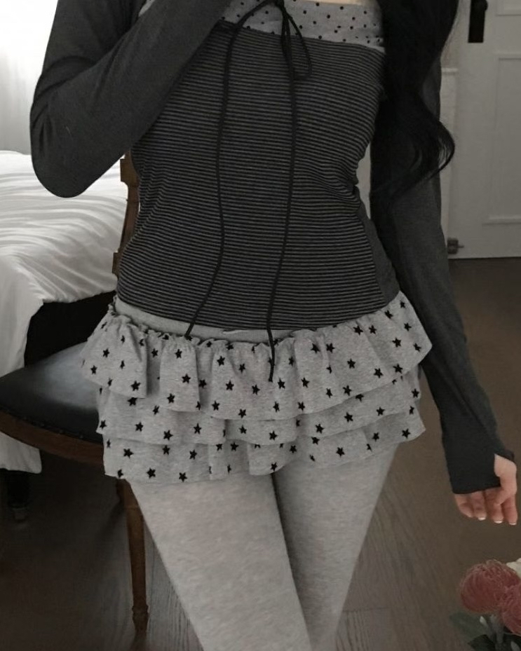 韓國星星三層蛋糕裙