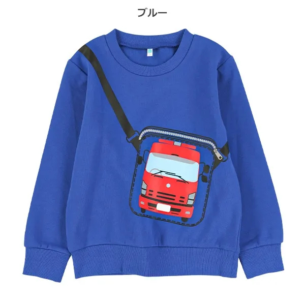 <🌟新品訂購🌟>汽車袋仔圖案薄毛底衞衣[26W-G0701]
