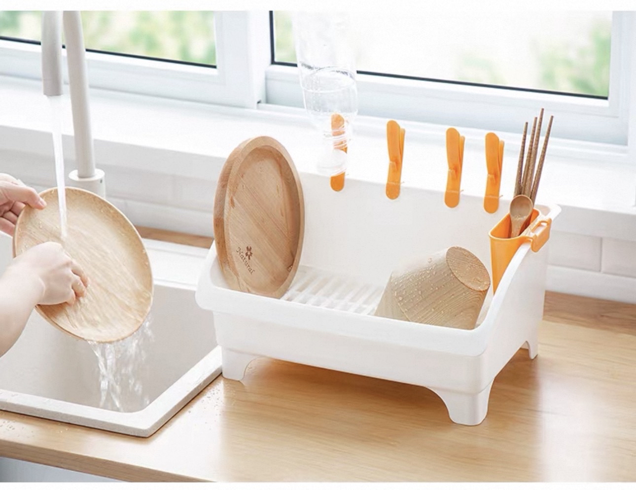 日本Inomata碗碟瀝水置物架