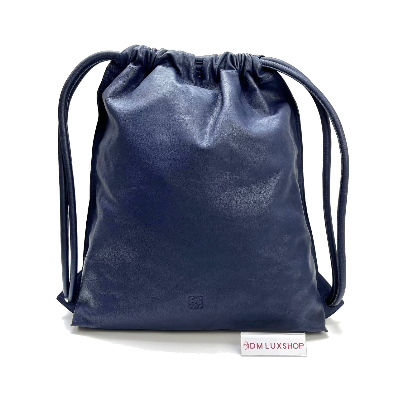 Loewe Navy Blue Backpack 