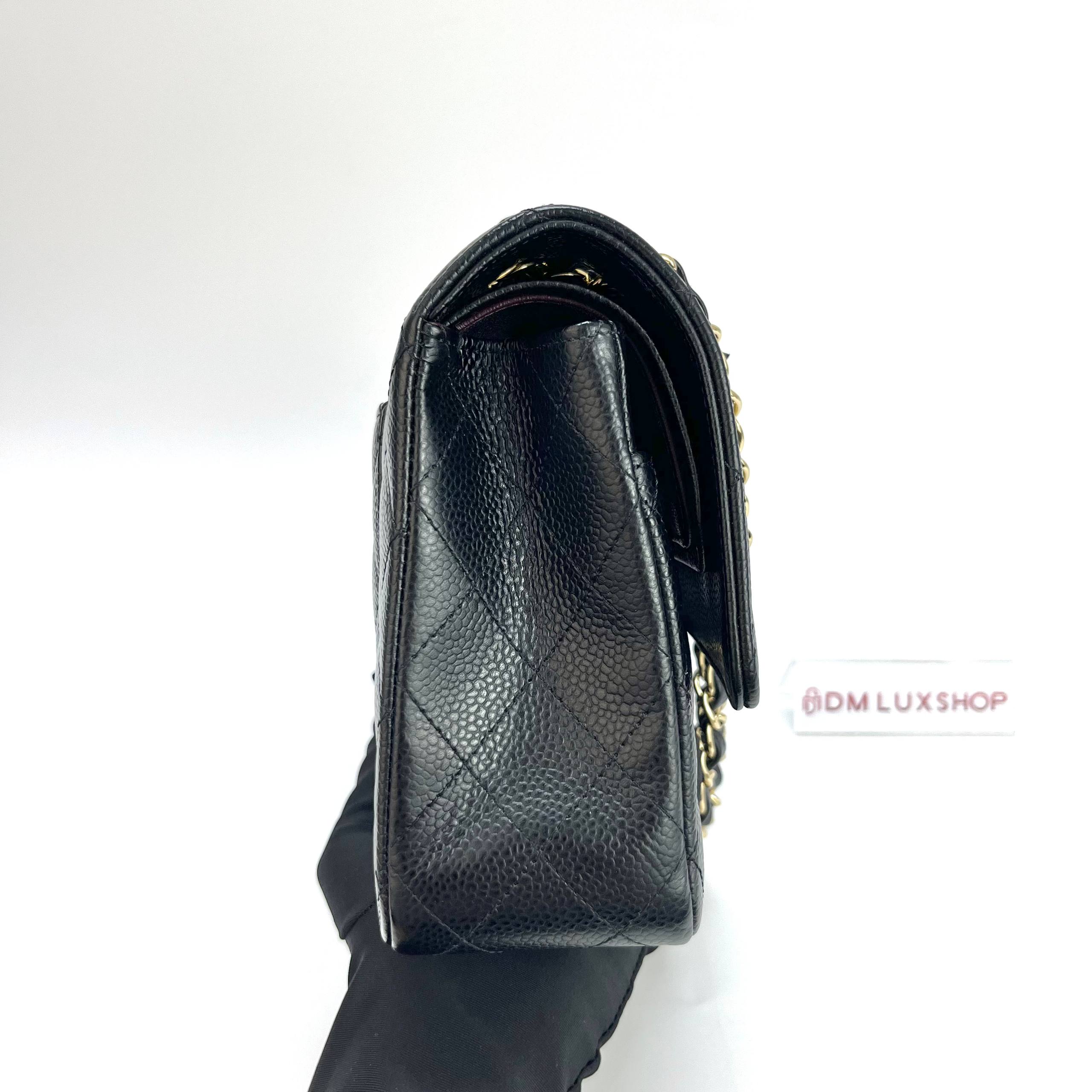 Chanel CF Black Caviar Medium GHW (Serial 27, Y: 2019)