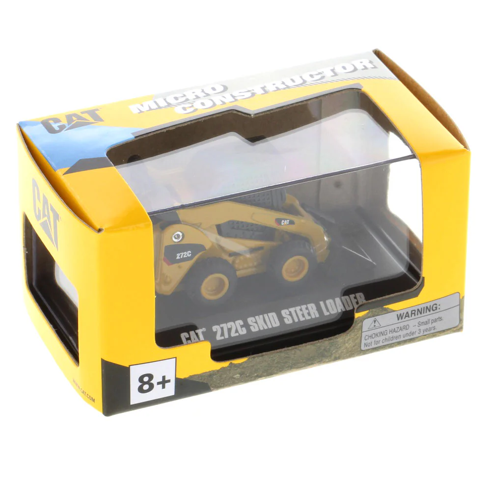 🌐代理版 DIECAST MASTERS CAT 迷你工程車收藏系列 272C 滑移轉向裝載機 / CAT MICRO 272C SKID STEER LOADER 連展示盒 85974DB