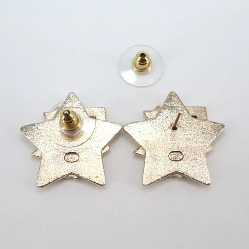 Chanel No.5 Coco Mark Star Motif Piercing Earrings