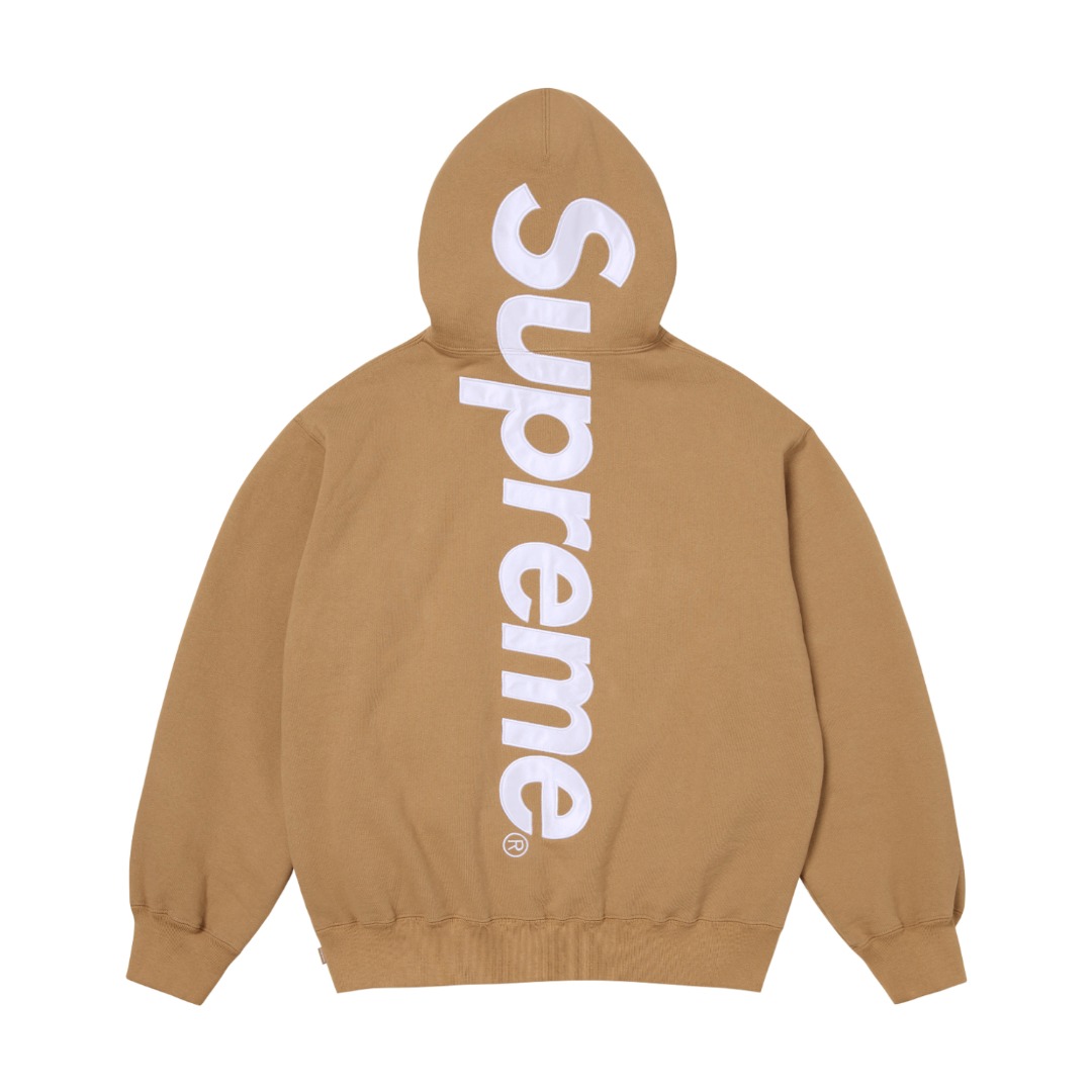 Supreme Satin Appliqué Hooded Sweatshirt