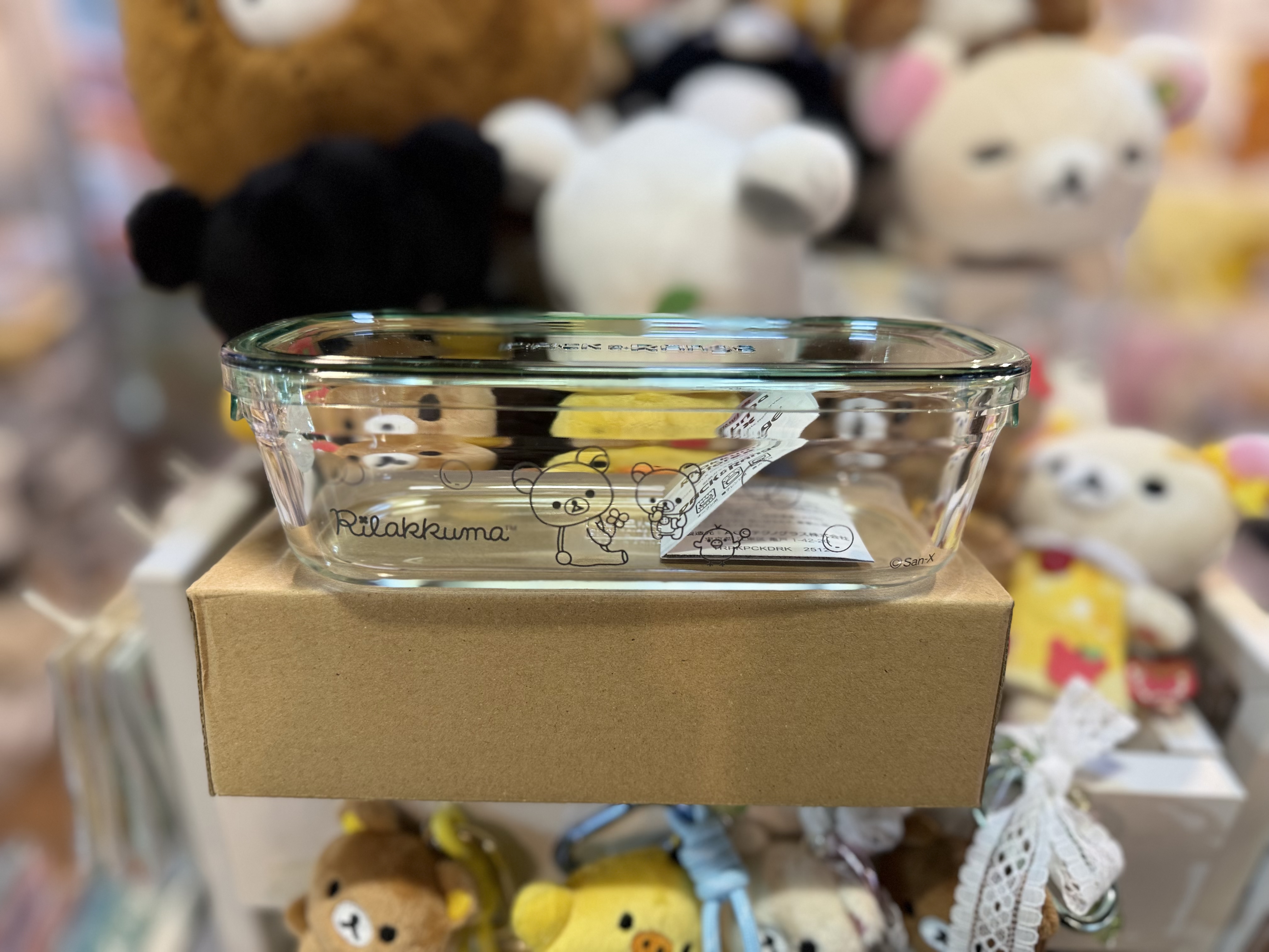 《現貨》全新日本專店限定 Rilakkuma 耐熱玻璃製食物盒（500 ml)