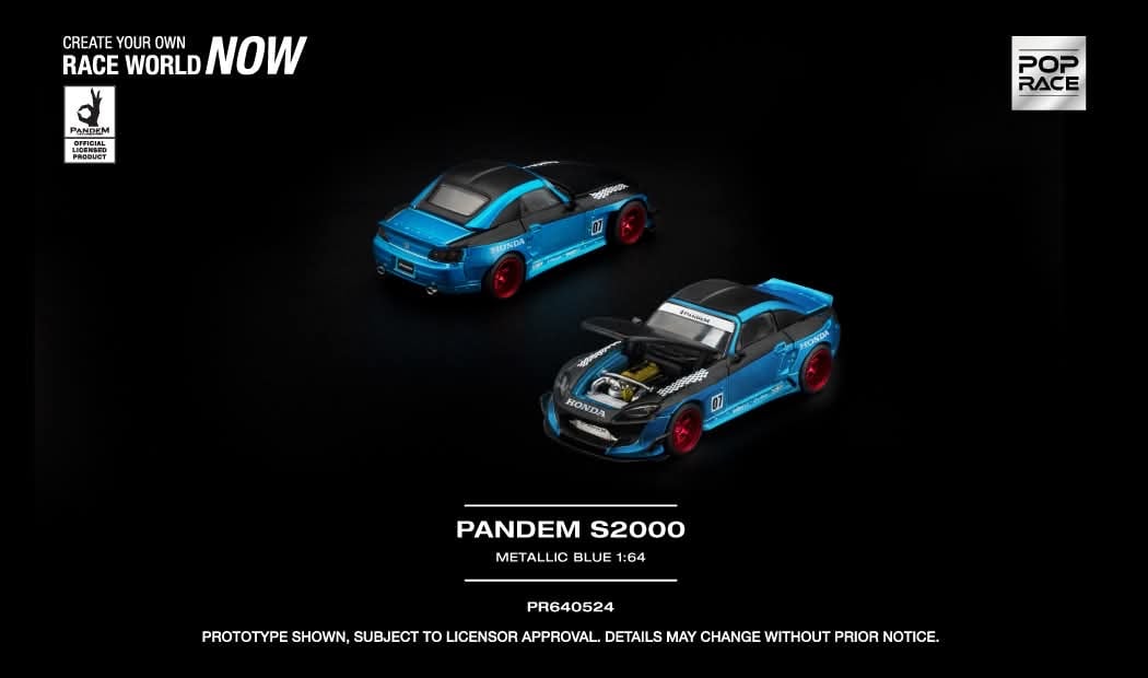 （預訂 Pre Order) Poprace (PR640524) PANDEM S2000 METALLIC BLUE