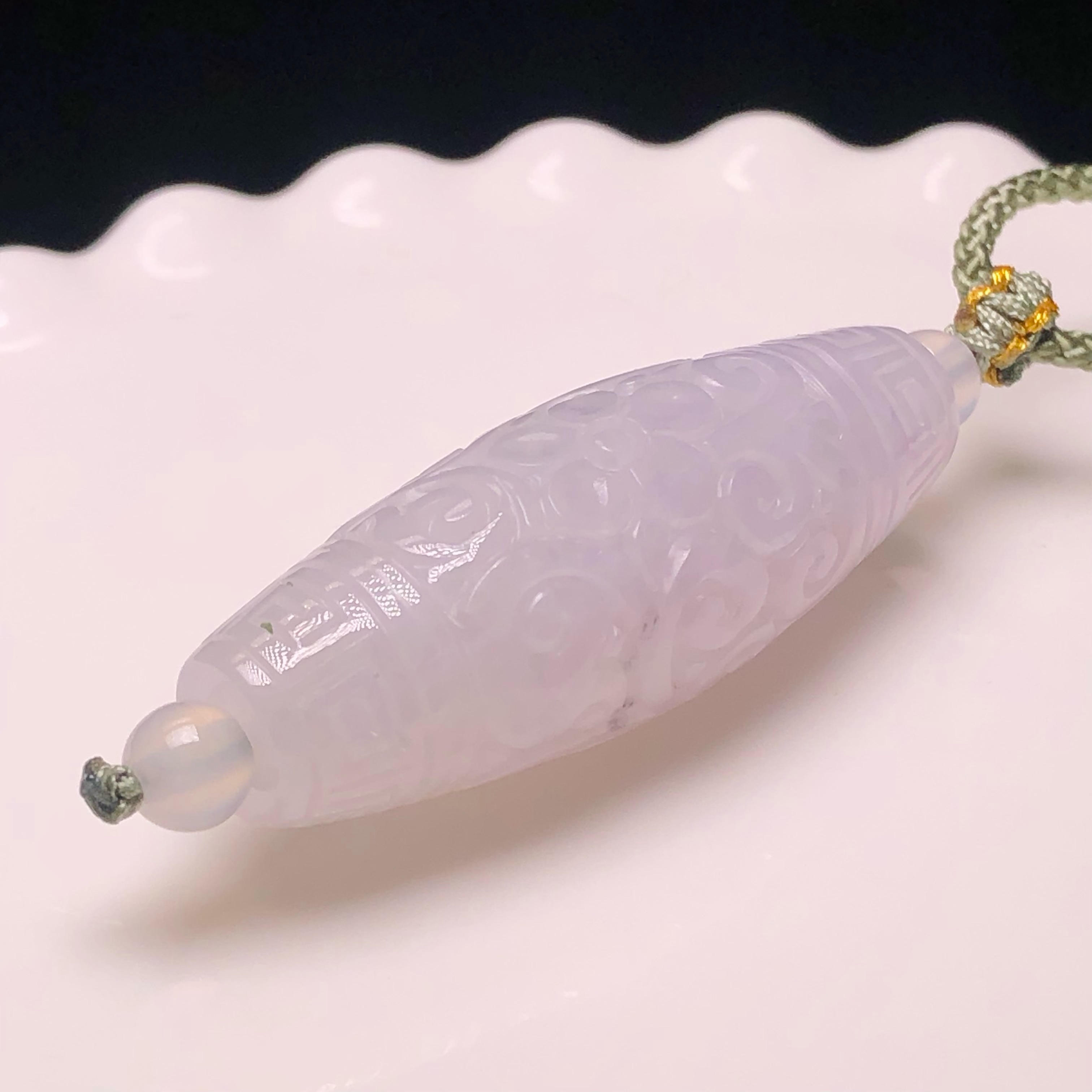 YK01029 淡紫飄花天珠