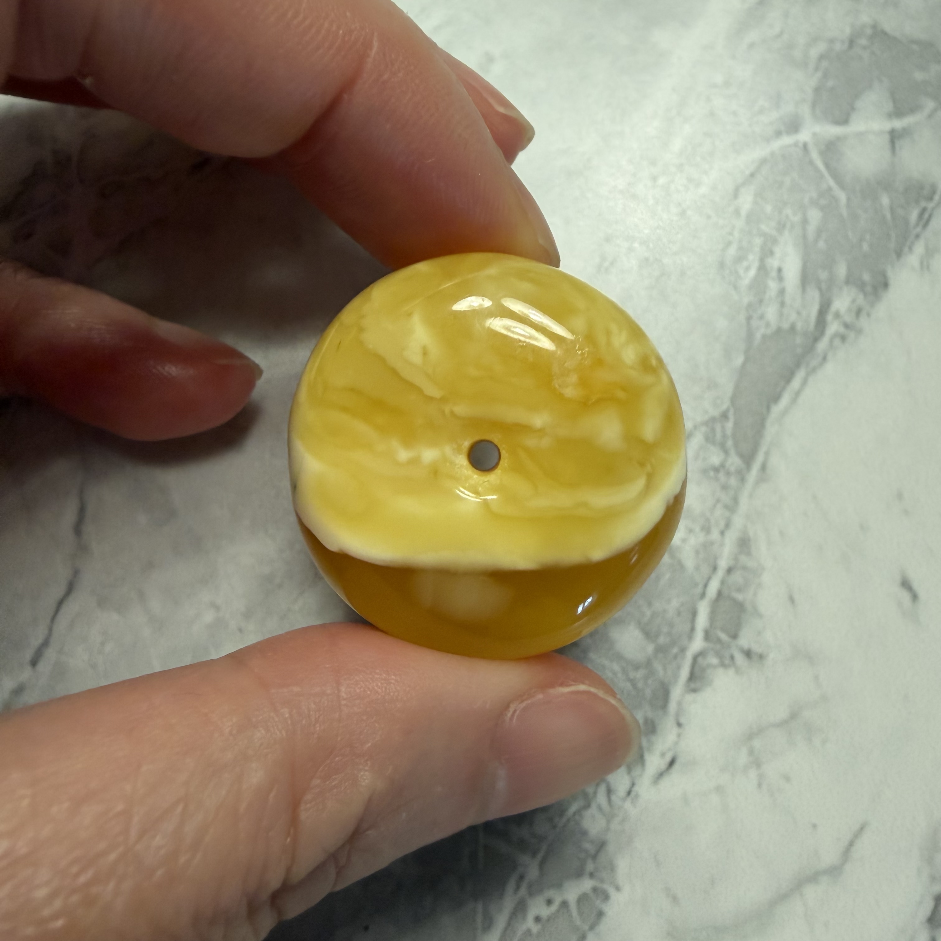 ［閉店一口價］波羅的海金瓷白平安扣