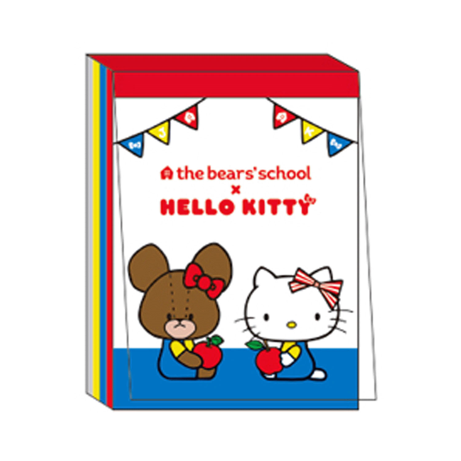 The Bears' School × Hello Kitty - 迷你記事本 (藍白色蘋果款)