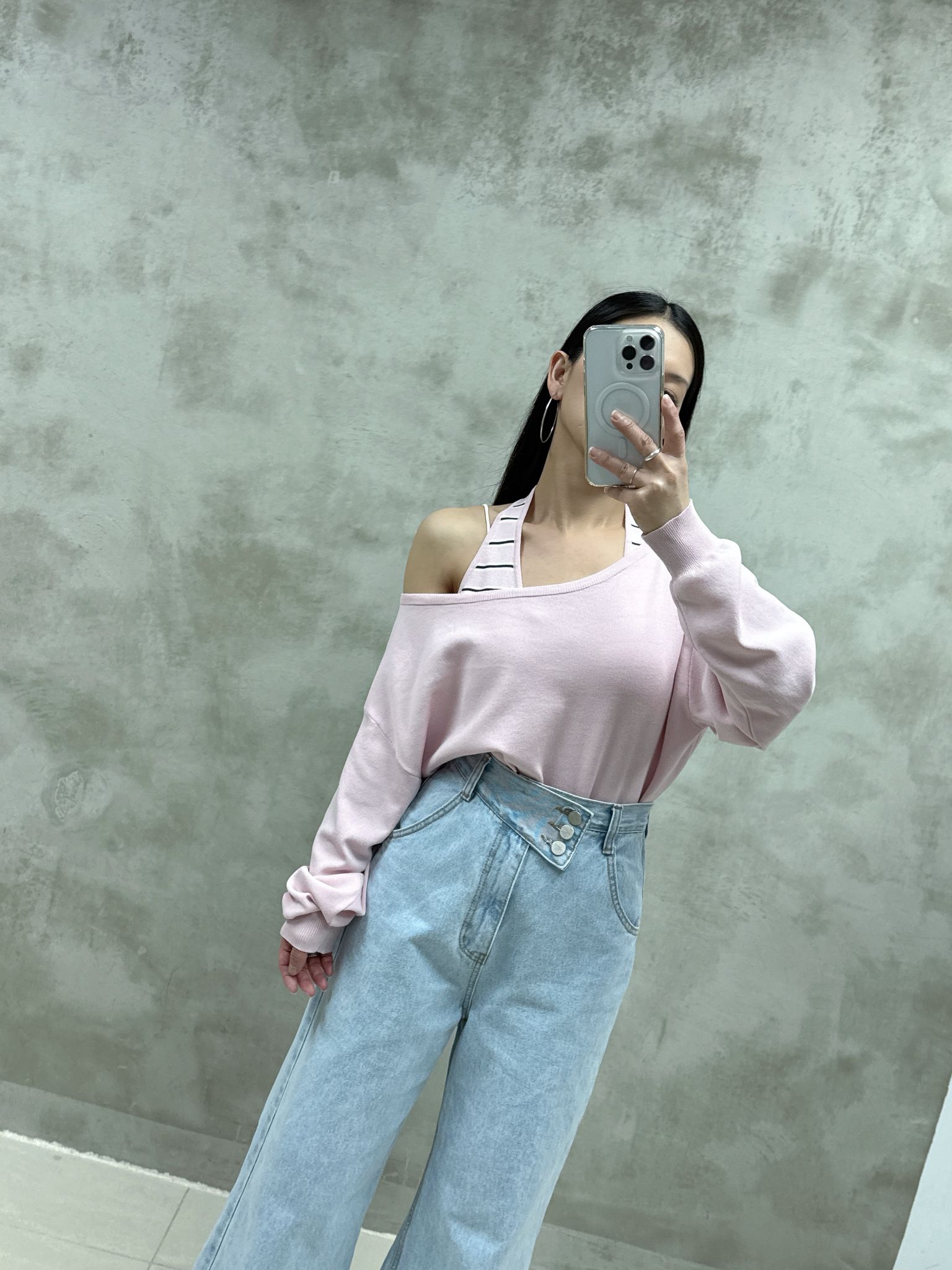 横間背心+露膊Top