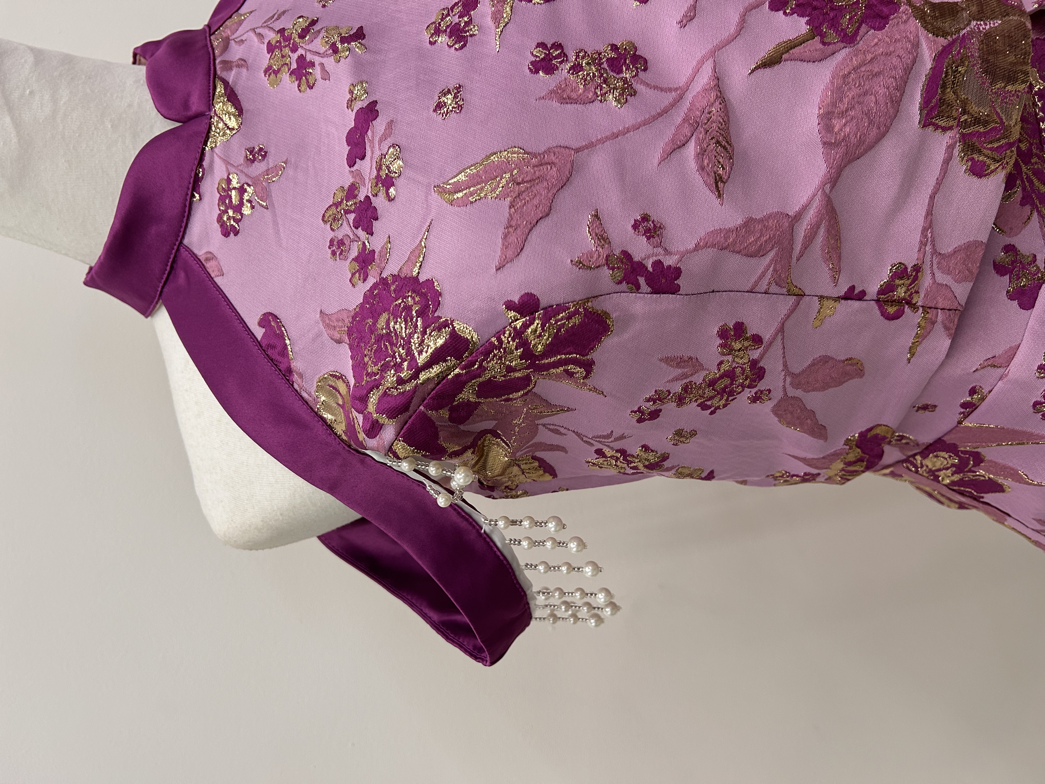 576.WB Cheong San Beaded Top & Pants