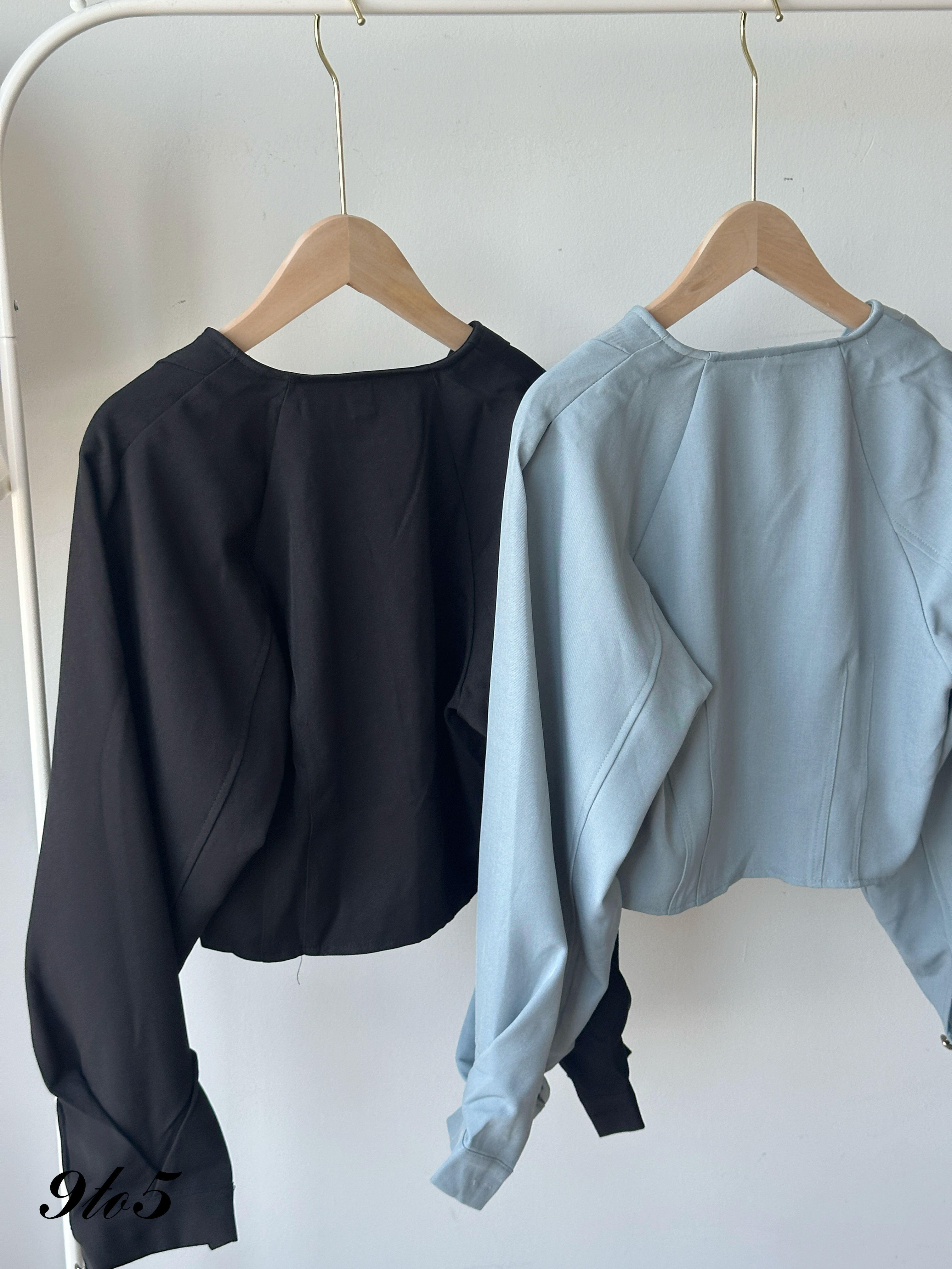 T4239 Long Sleeve Square Neck Top - 4 Colors 