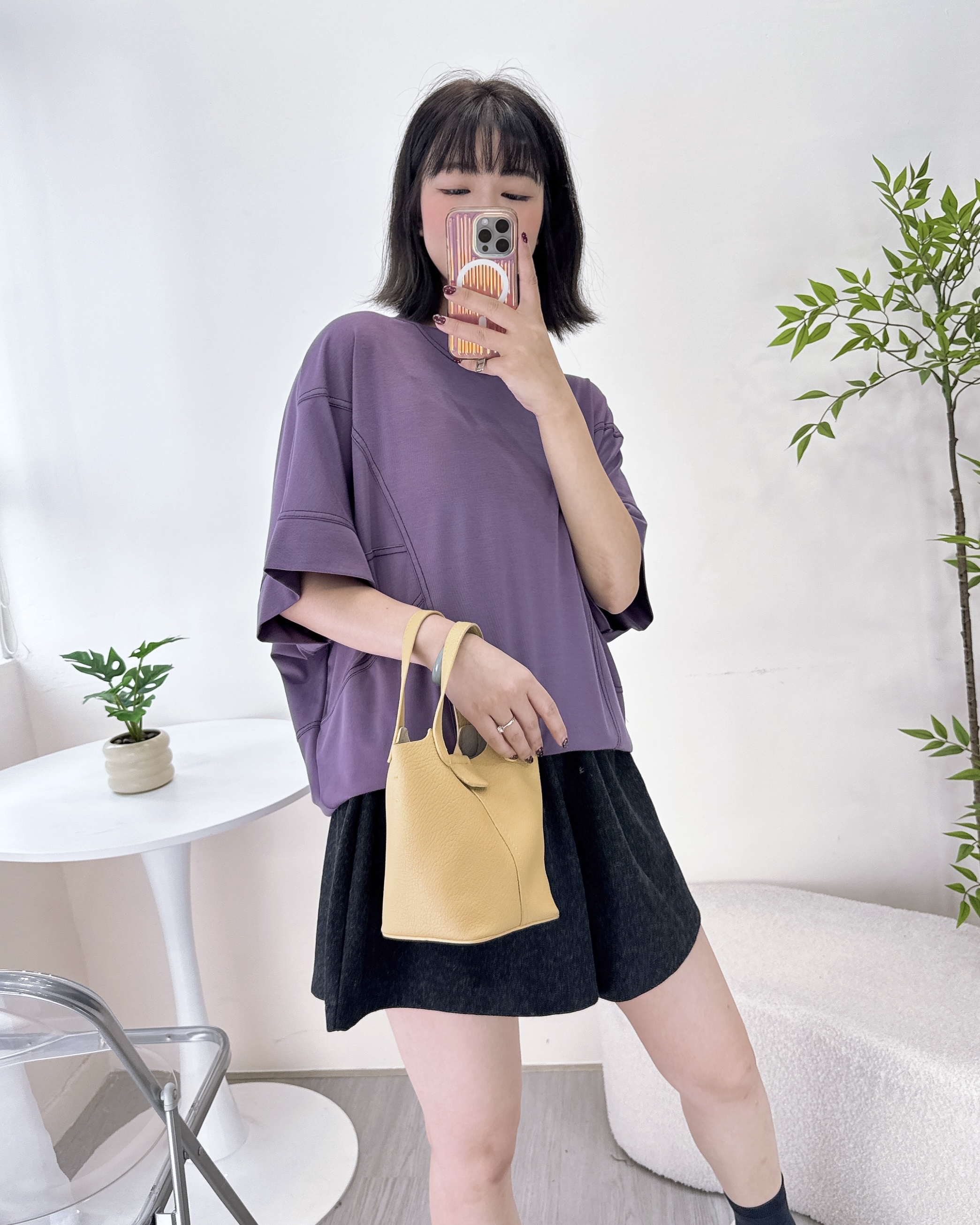 車明線蝙蝠袖棉料上衣 3色