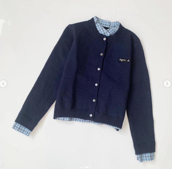 預訂 Agnes.b 假兩件針織長袖上衣