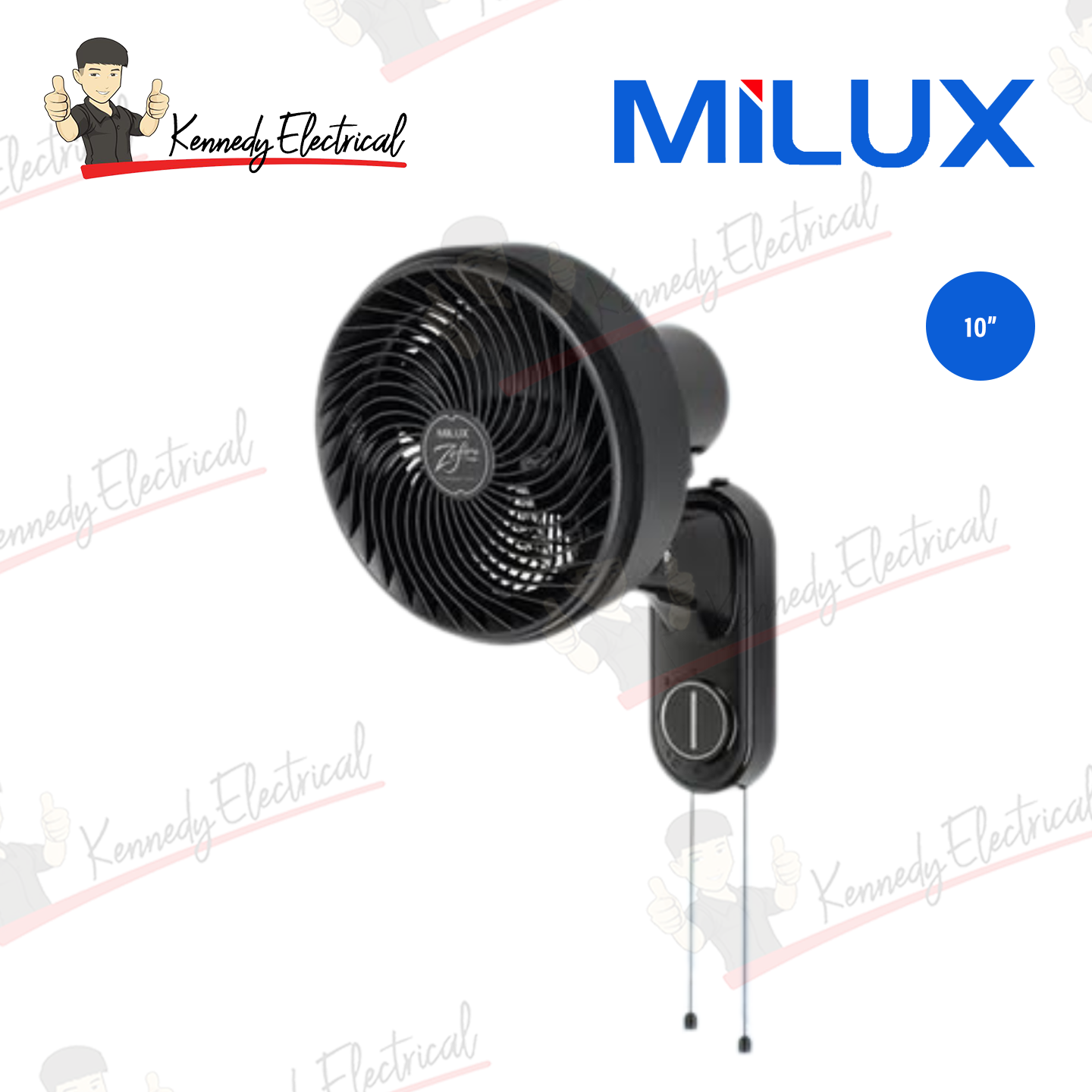 Milux 7" 90W Gale Wall Fan (MGF-W10)