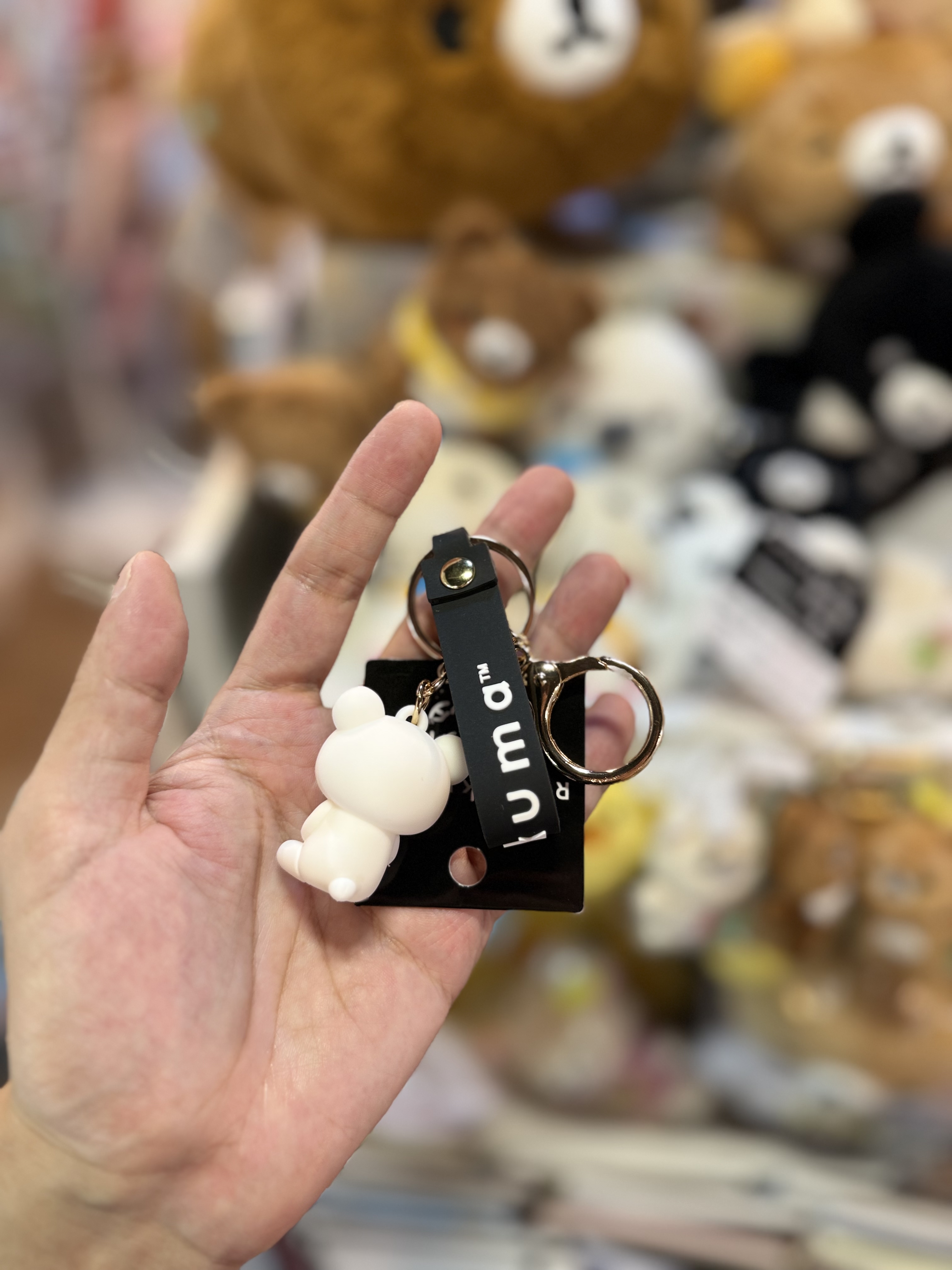 《現貨》全新Rilakkuma 黑白系列 PVC鎖匙扣