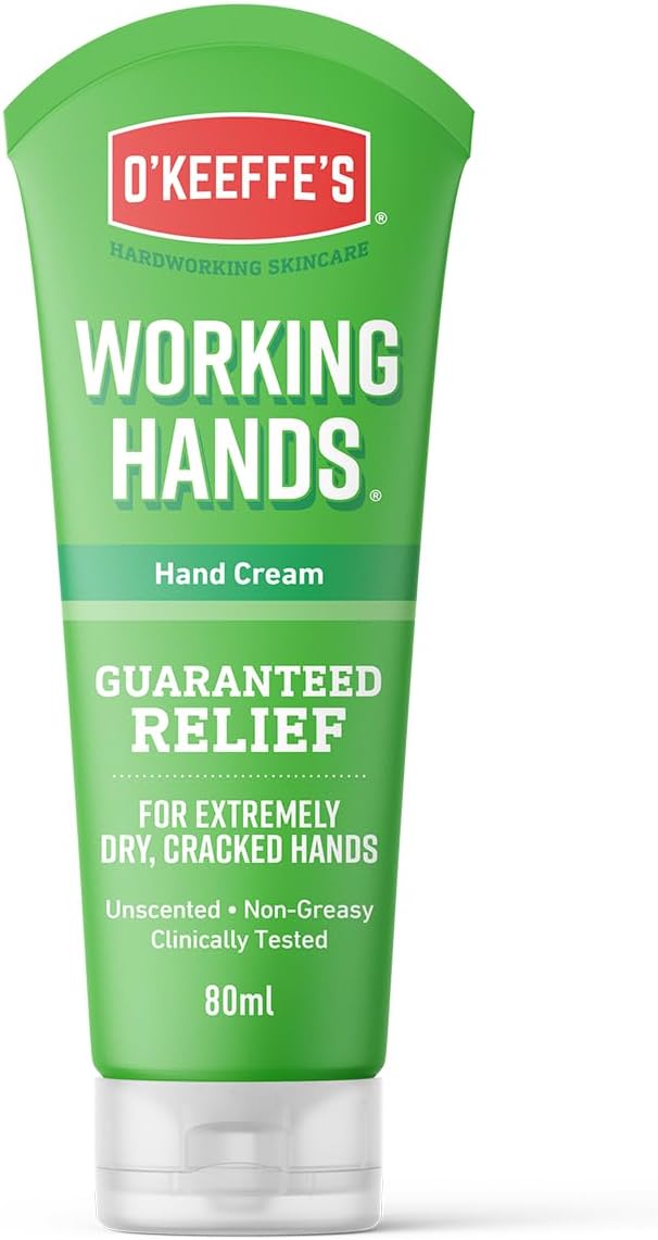 O'Keeffe's Working Hands Cream 護手霜 用於極度乾燥、皸裂的雙手 即時提升肌膚水分，形成保護層 80 毫升 