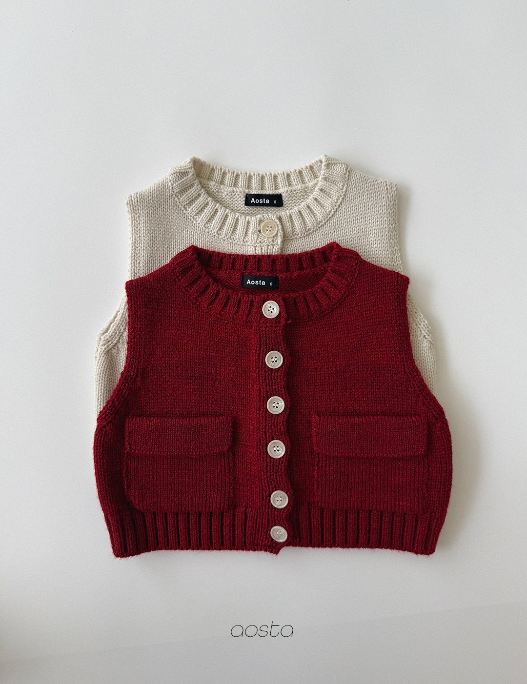 Aosta | [Knit Cookie Vest]