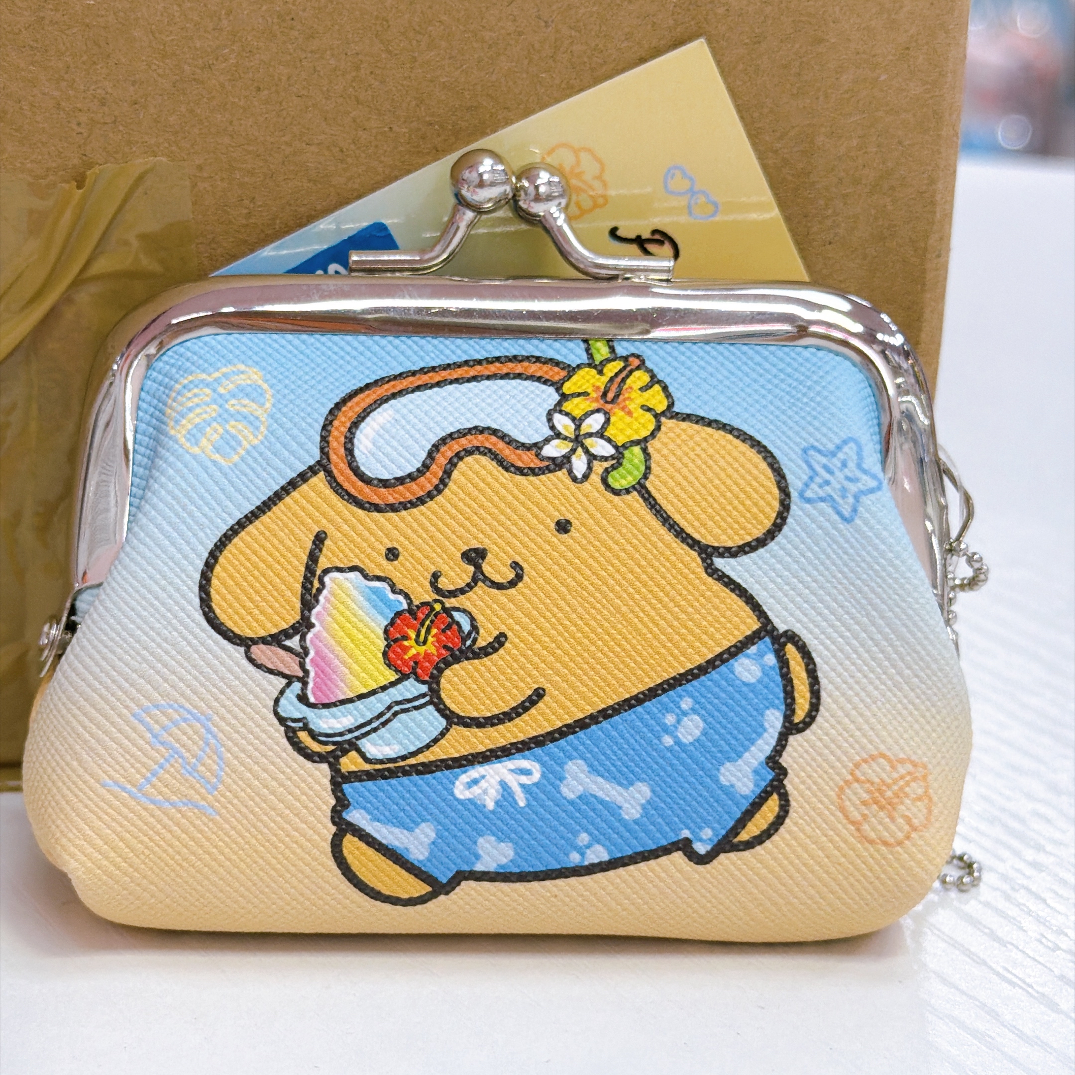 日本直送Sanrio 夏天黑皮系列 散子包 口金包