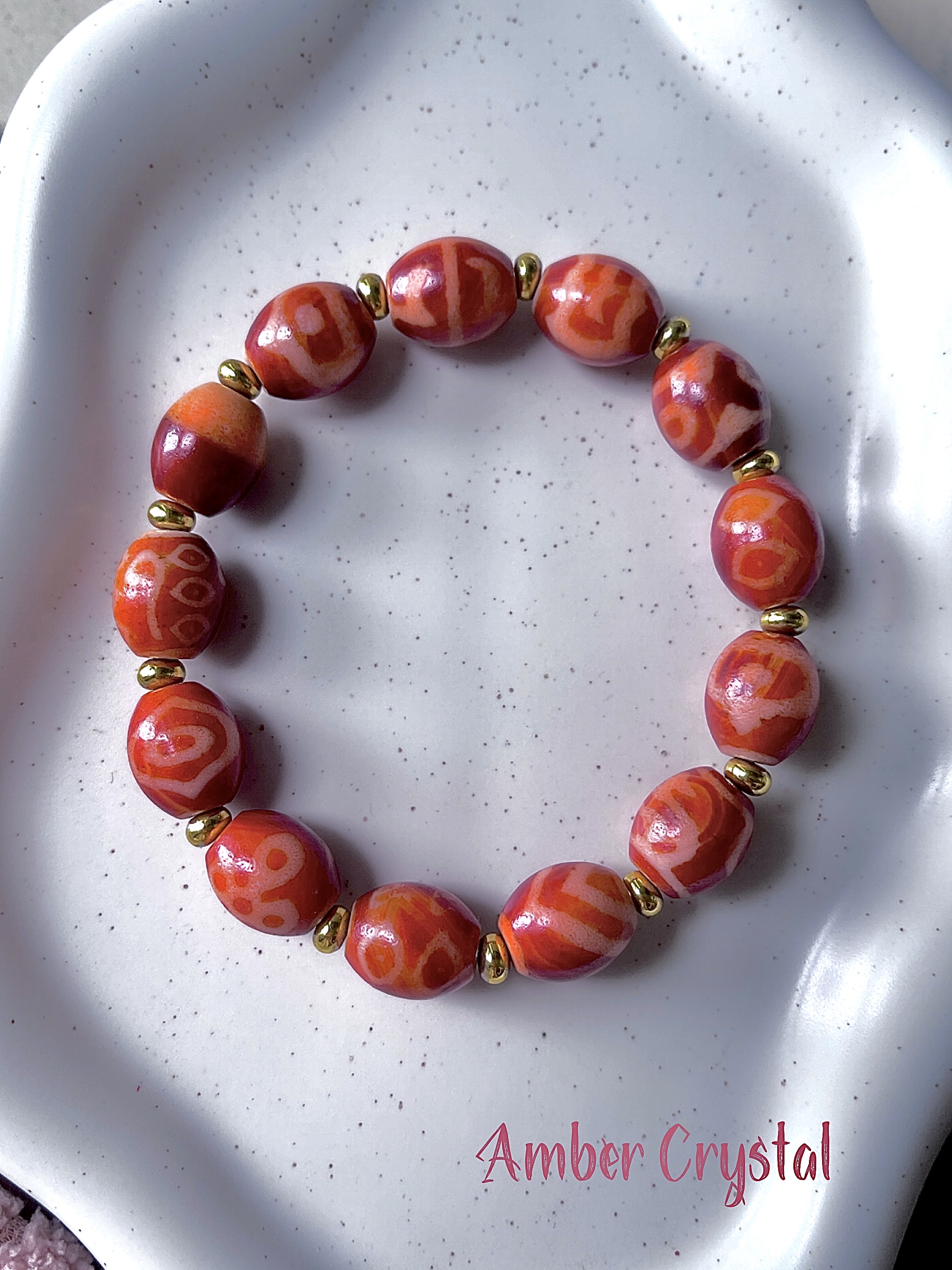 紅肉多寶達絡天珠