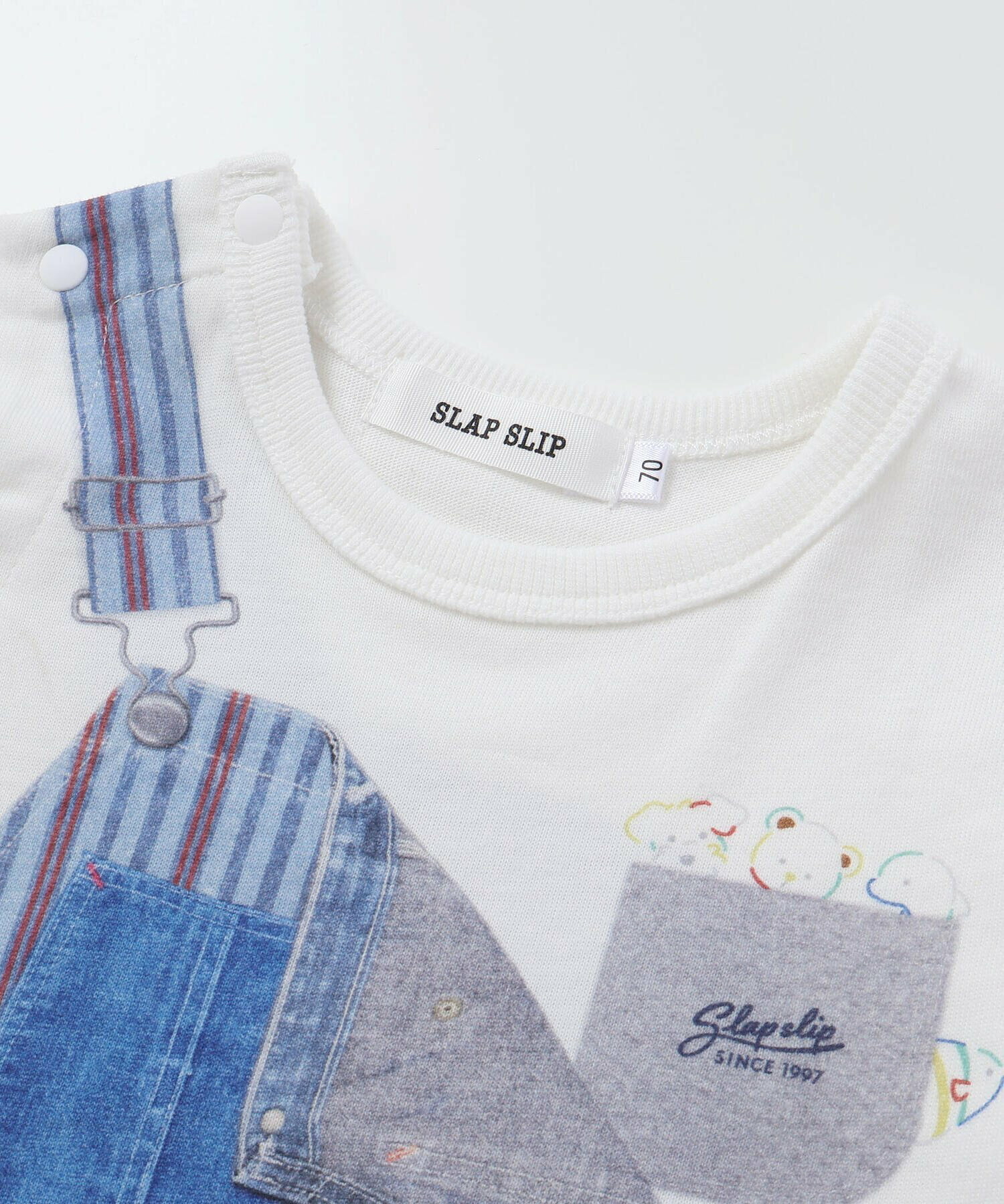 🇯🇵預訂 日本直送🇯🇵Slap Slip Baby兩色動物恐龍吊帶短袖連身服