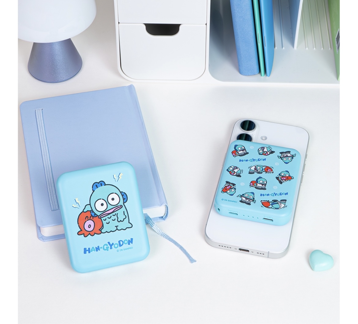Sanrio Hangyodon水怪充電器5000mAh🩵🔋