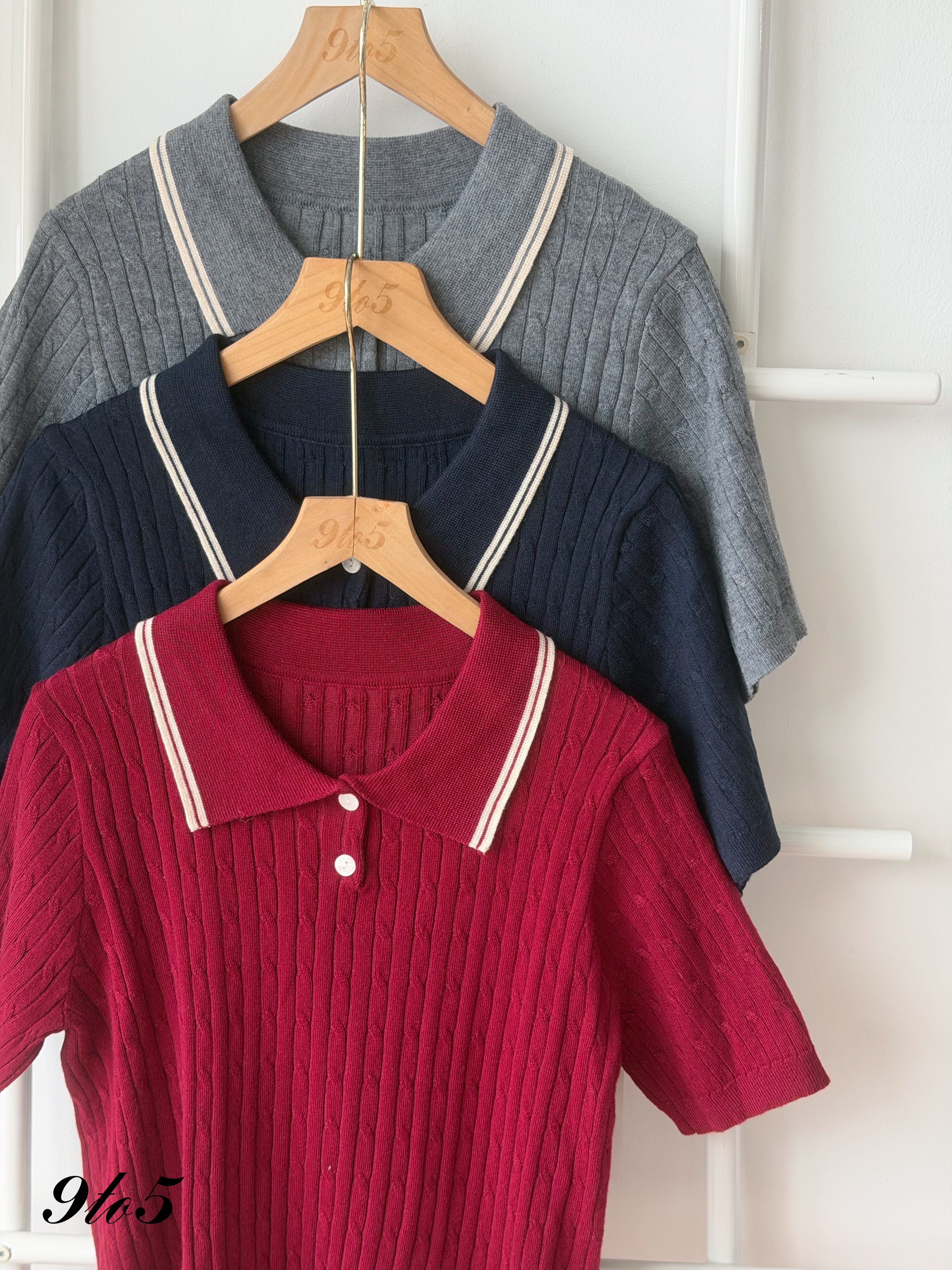 T4500 Knit Polo Top - 3 Colors 