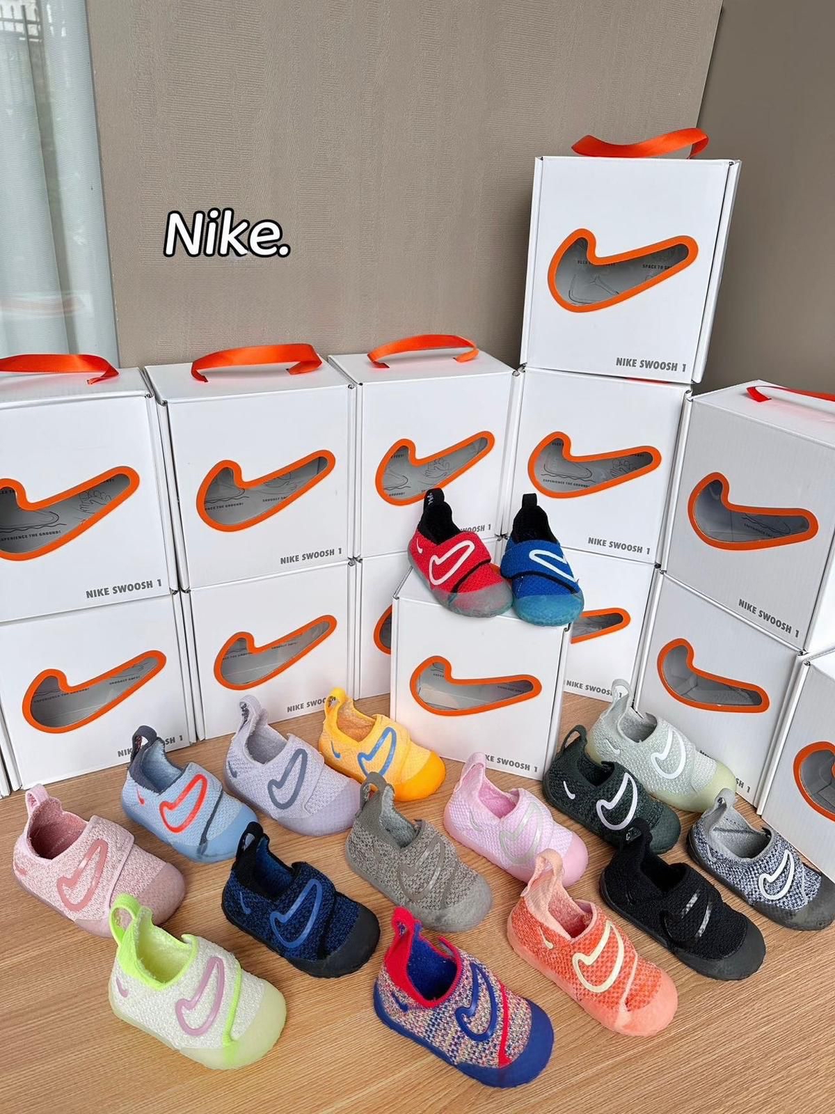 廠單NK Swoosh 1魔術貼學步鞋