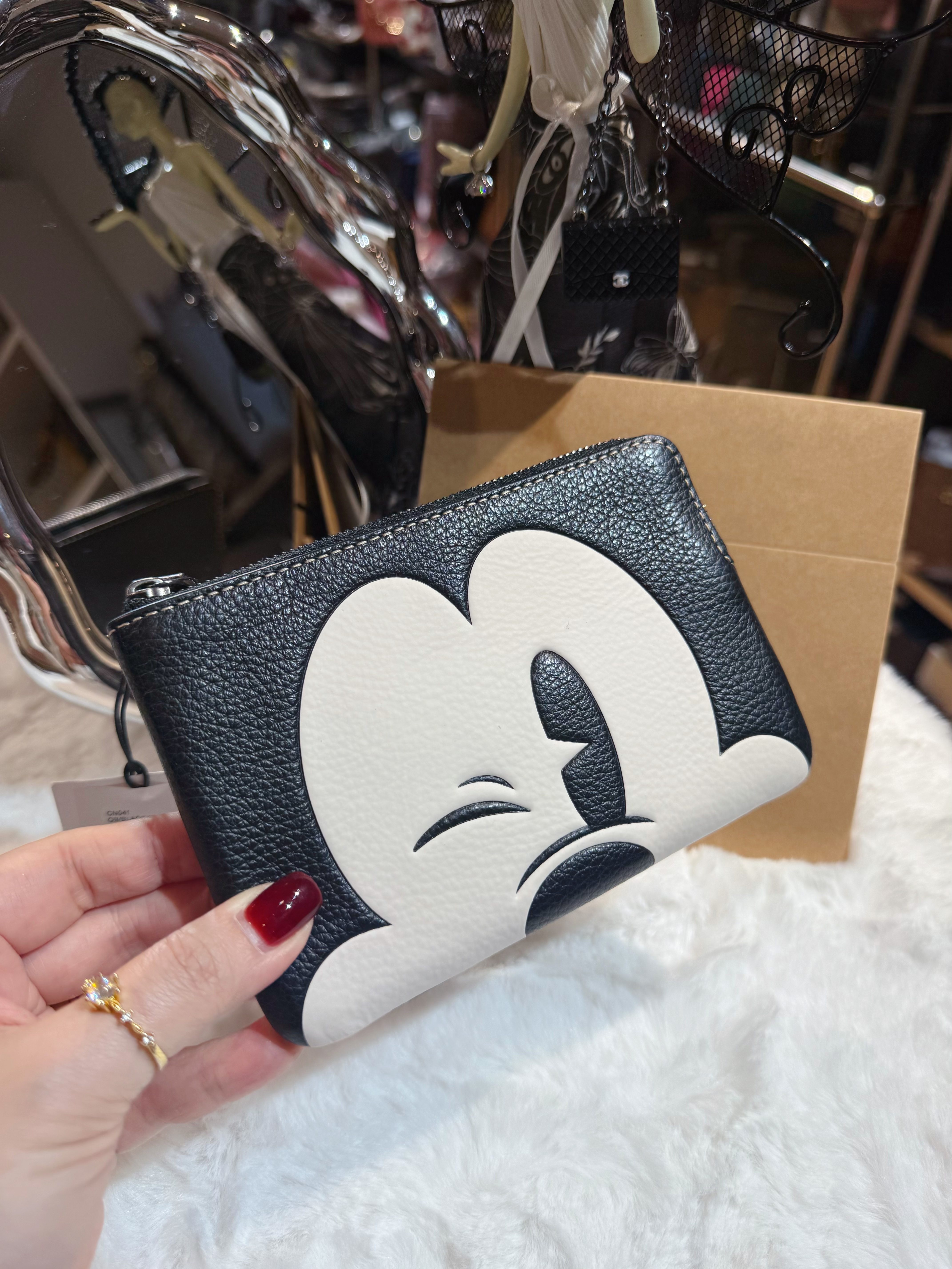 Coach wristlet mickey