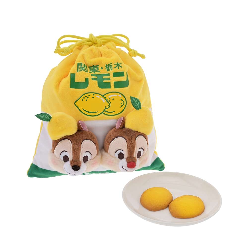 日本預訂📍日本迪士尼 x 關東栃木檸檬牛奶系列 - Chip and Dale立體索繩袋連餅乾 30/6日本開售弓i