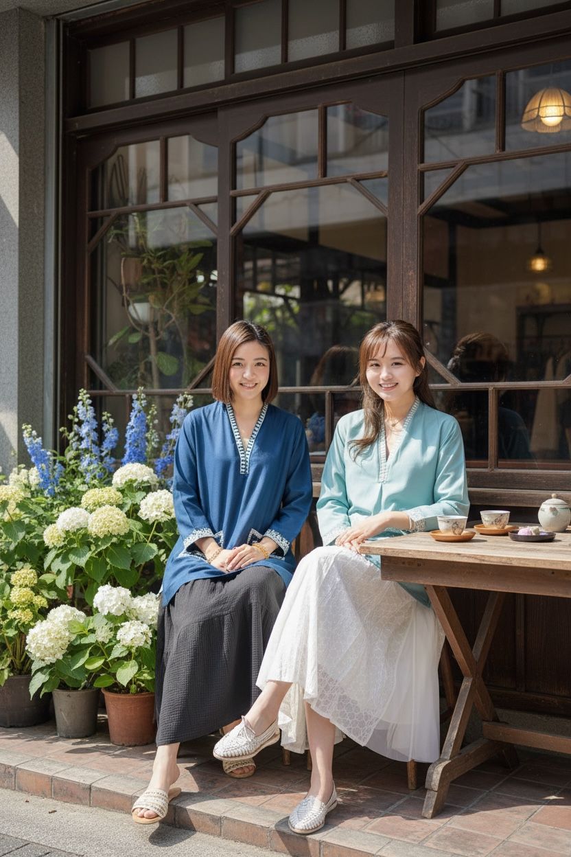 1648 Tiffany Blue Short Emb Kurta