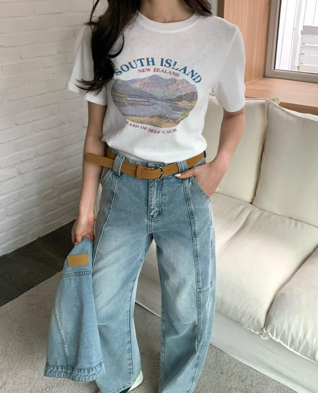 South Island print tee