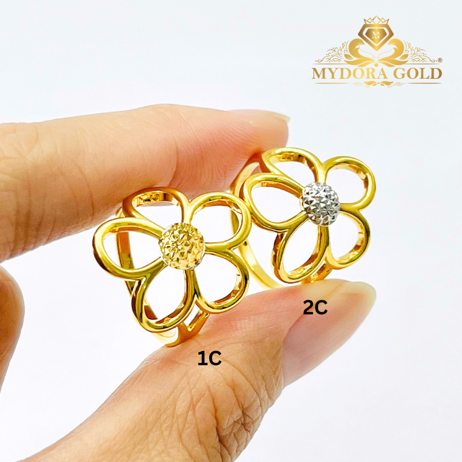 MYDORA Cincin Bunga Daisy Manis (5G) l EMAS 916/22K