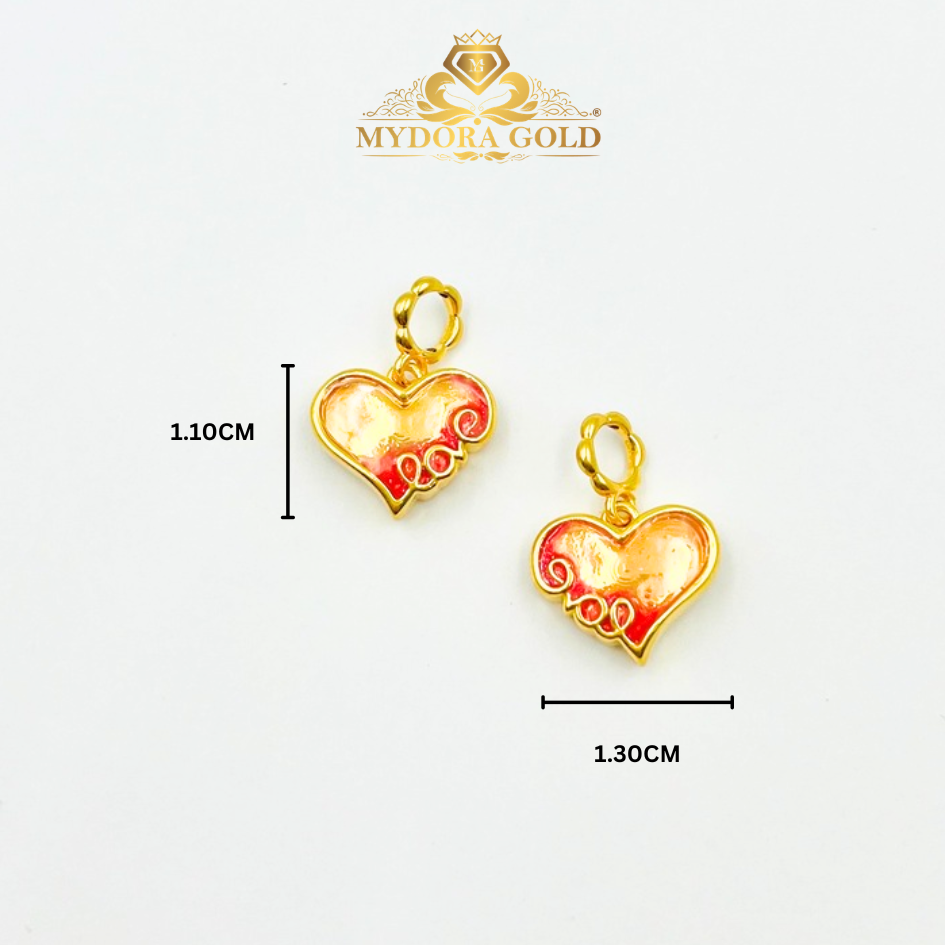 MYDORA Charm Love Heart Enamel (5G) | EMAS 916/22k