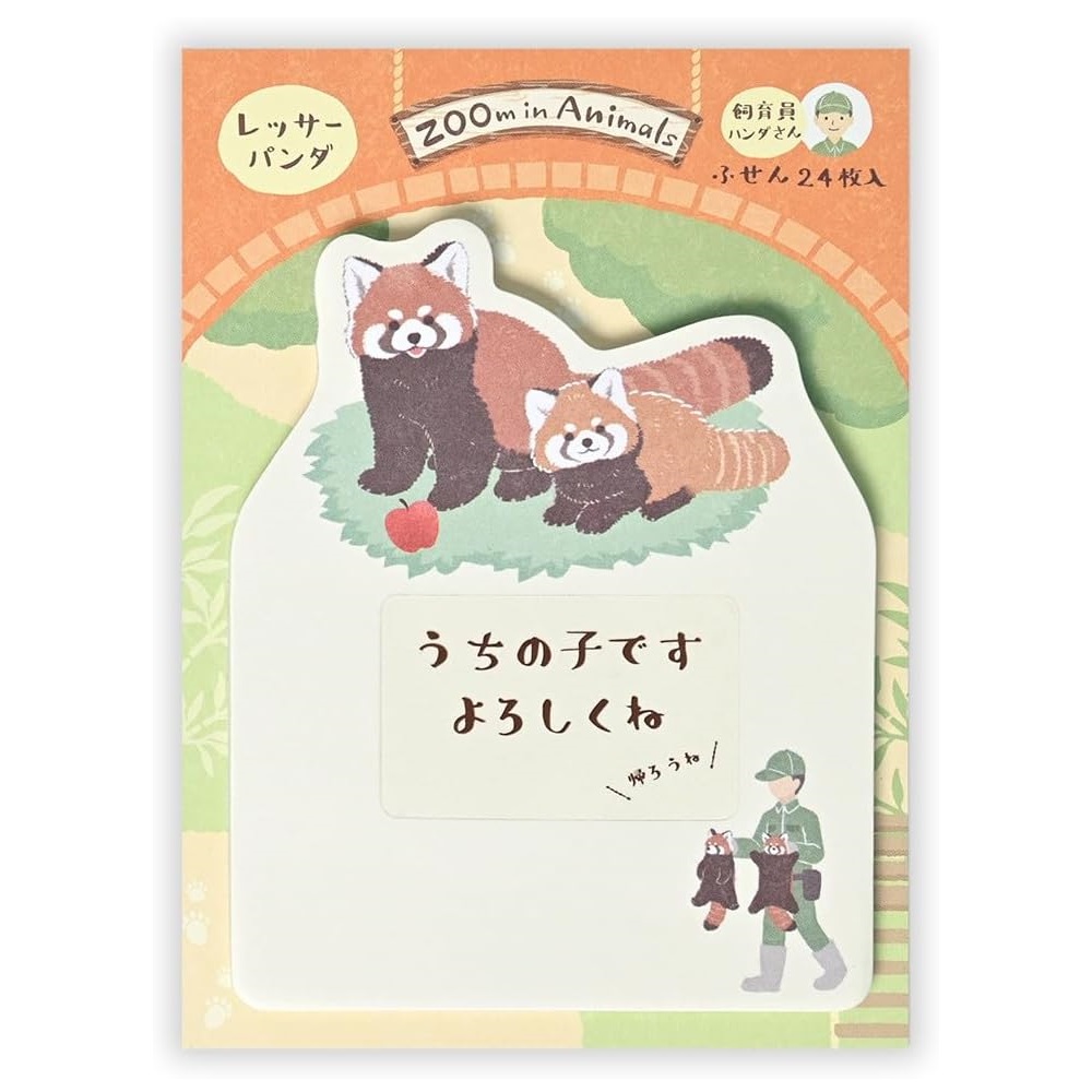 現貨｜ZOOm in Animals 小熊貓 日本製 便利貼 Sticky Notes (5422215)