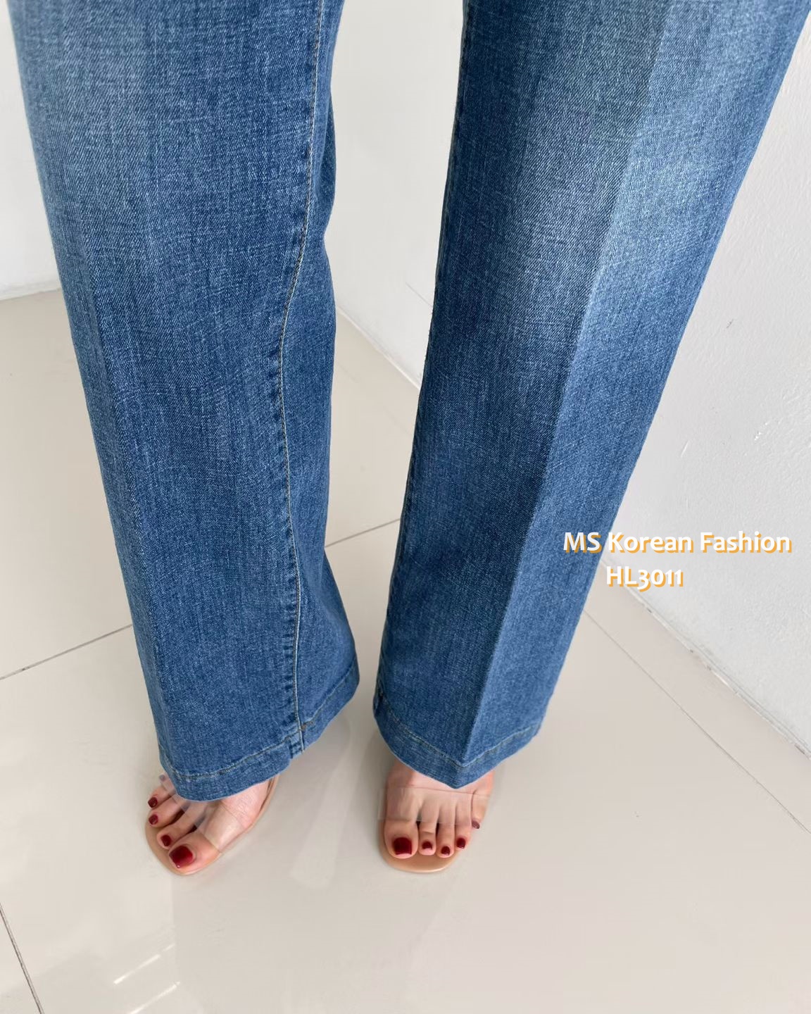 HL3011 韓國🌼Howluk春版雙鈕闊筒牛