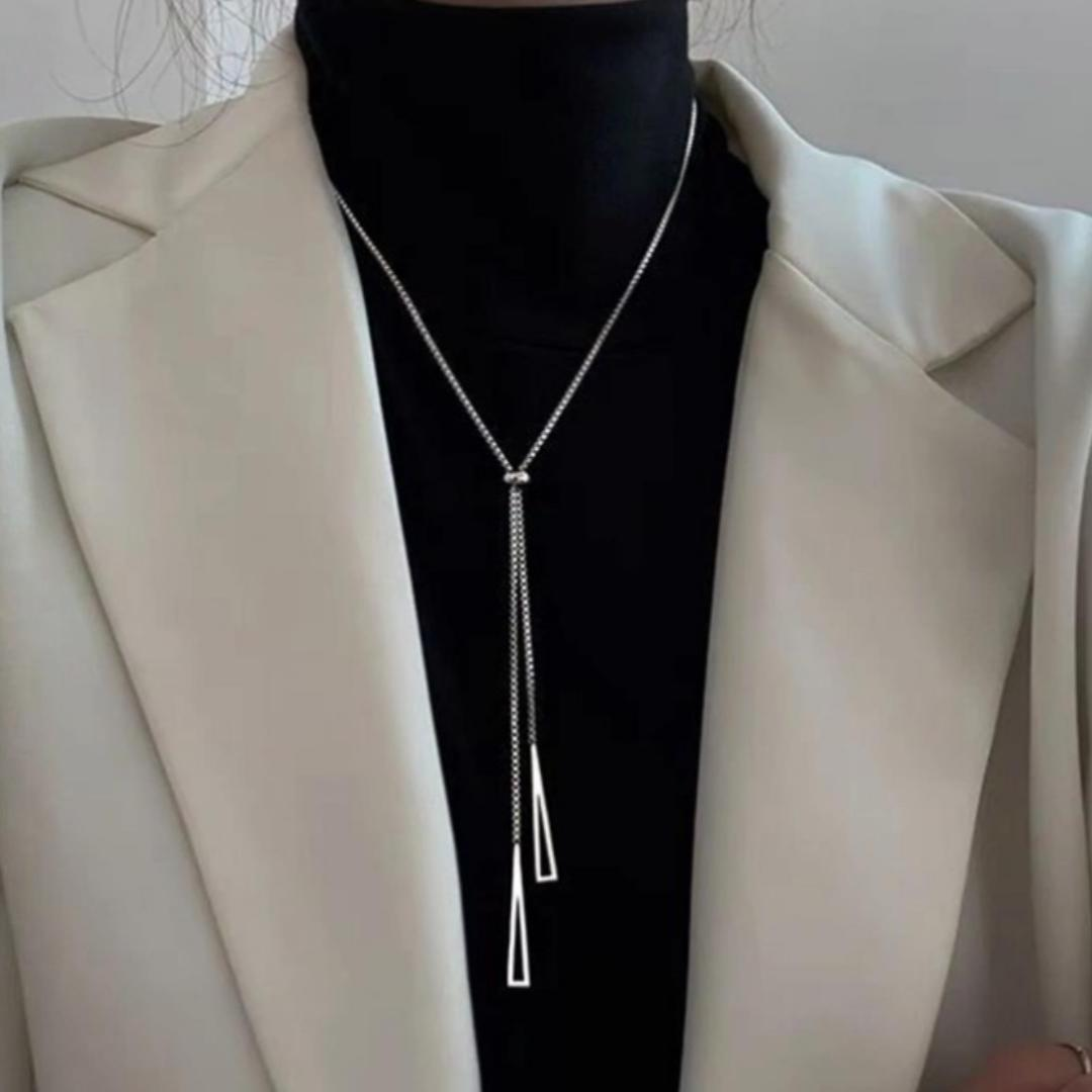 Mid Silver Adjustable Necklace