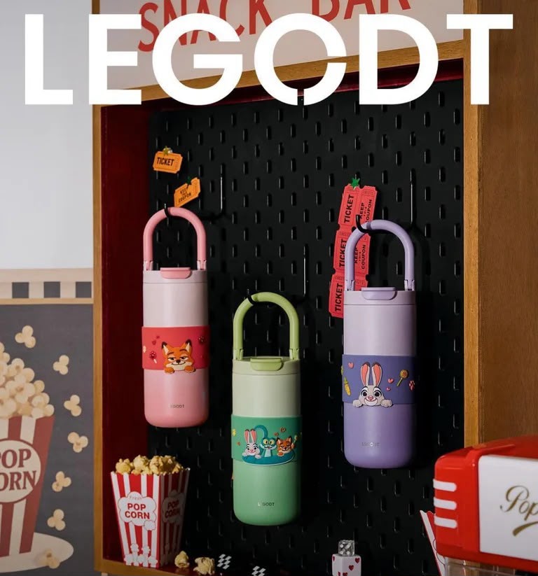 韓國 LEGODT x Zootopia 優獸大都會 漸變保溫瓶 600ml 