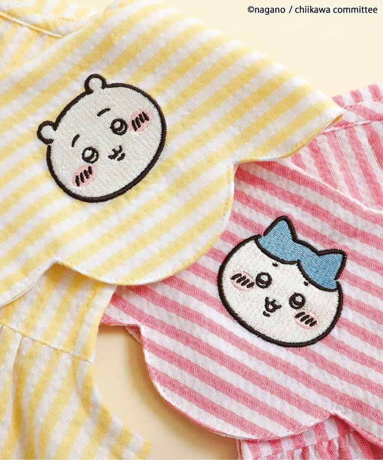 🇯🇵預訂 日本直送🇯🇵Apres les cours x Chiikawa系列兩色人物刺繡貼花條紋翻領連身裙